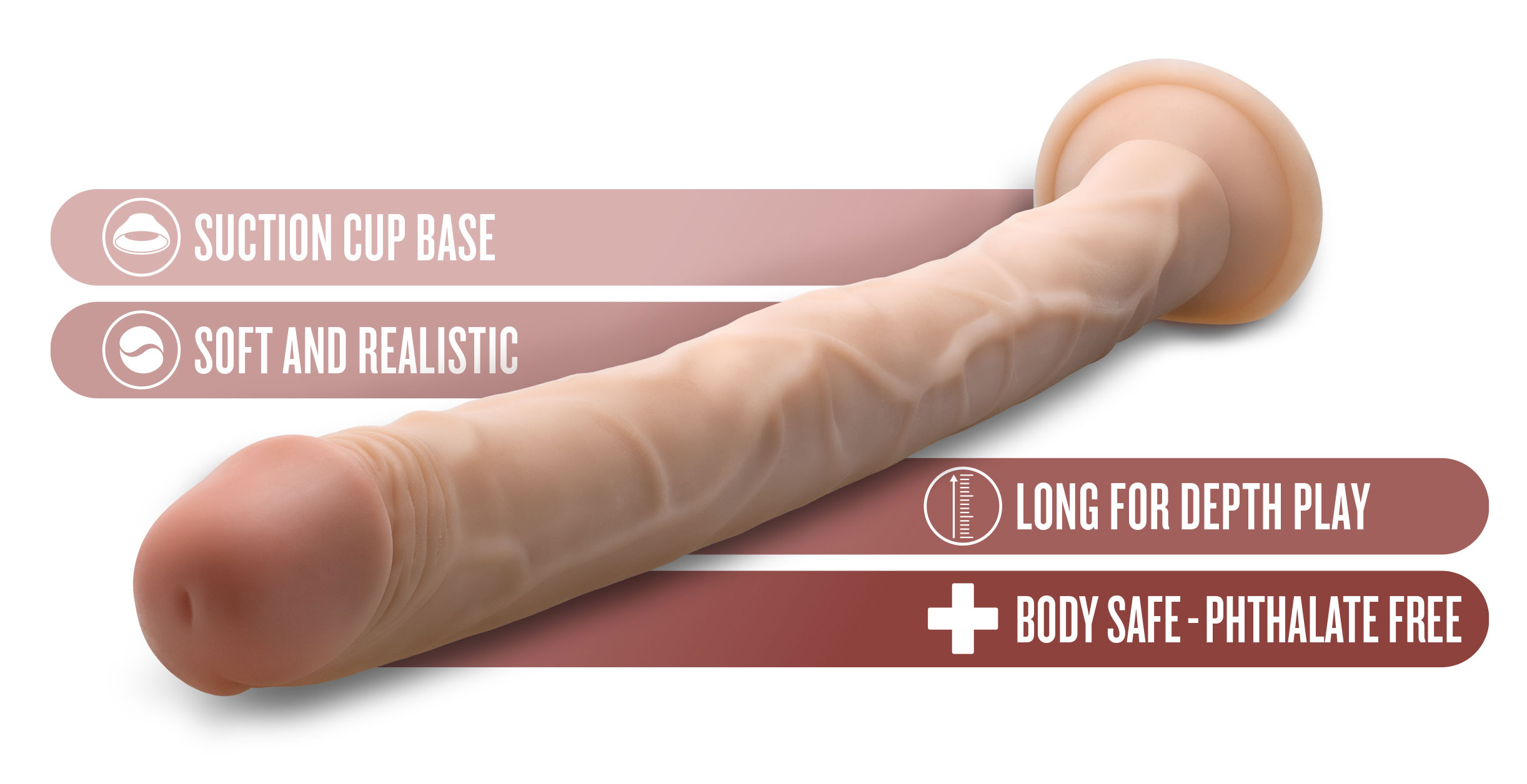 dr. skin  inch dildo beige 