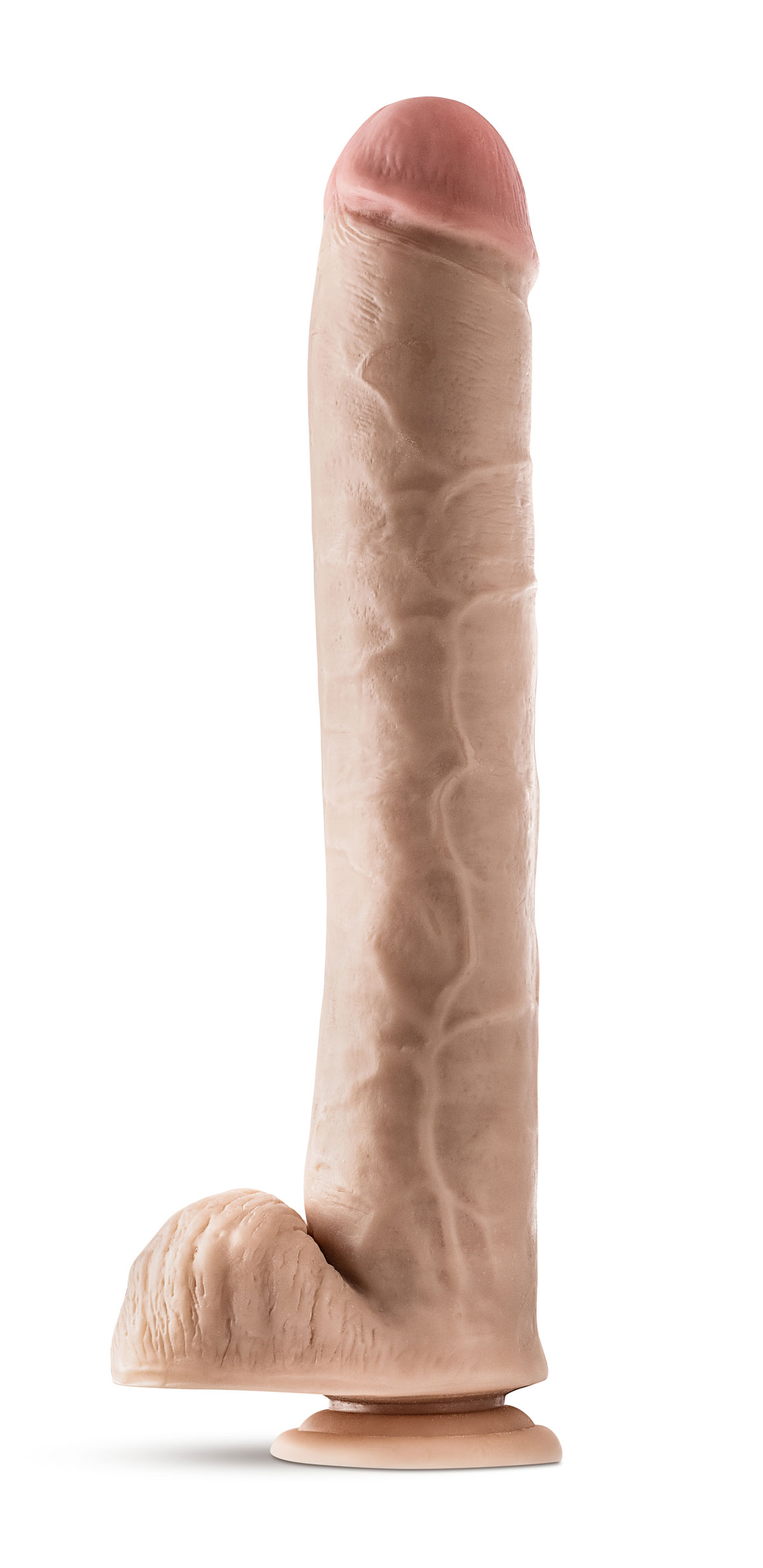 dr. skin dr. michael  inch dildo with balls  beige 