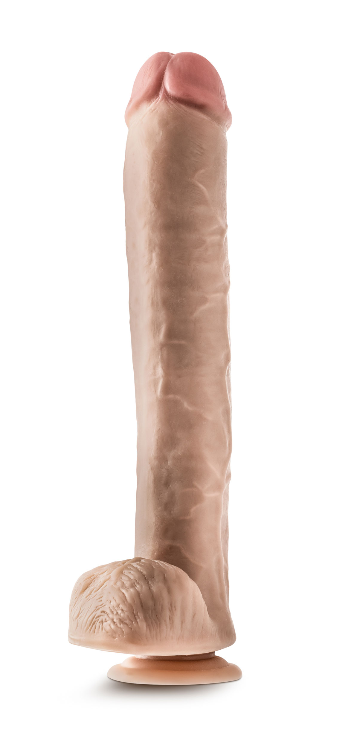 dr. skin dr. michael  inch dildo with balls  beige 