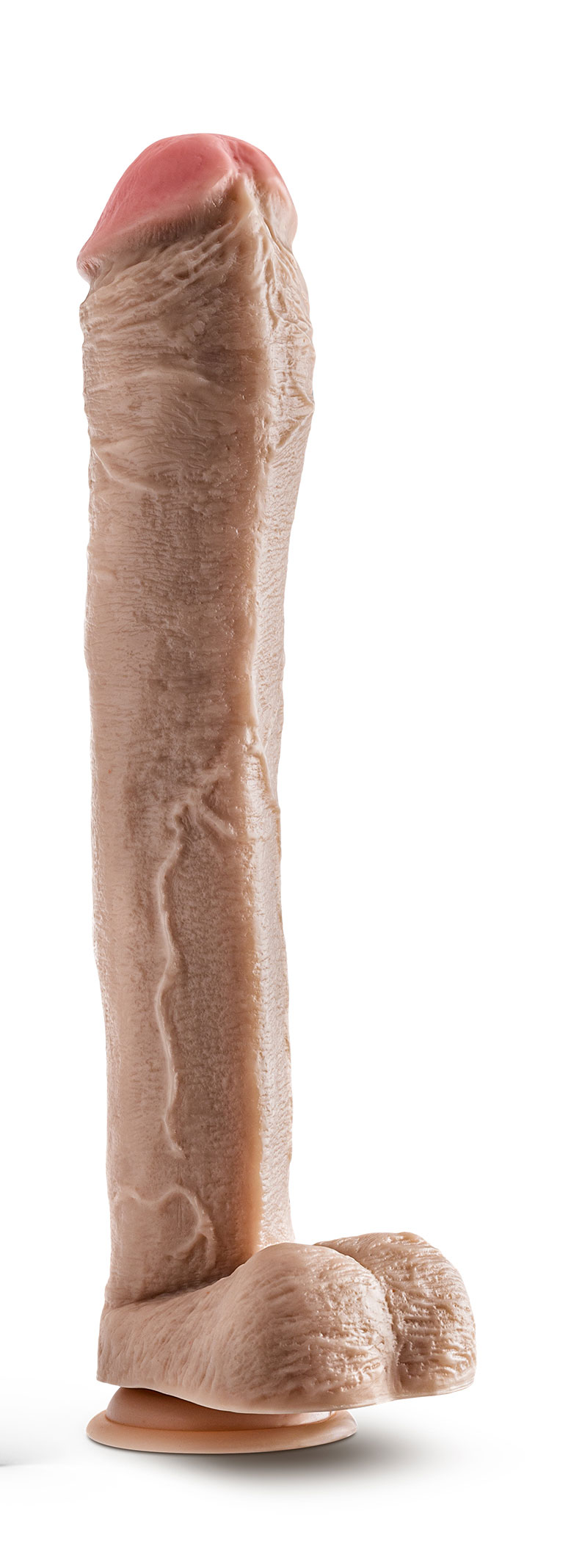 dr. skin mr. ed  inch dildo with balls  beige 