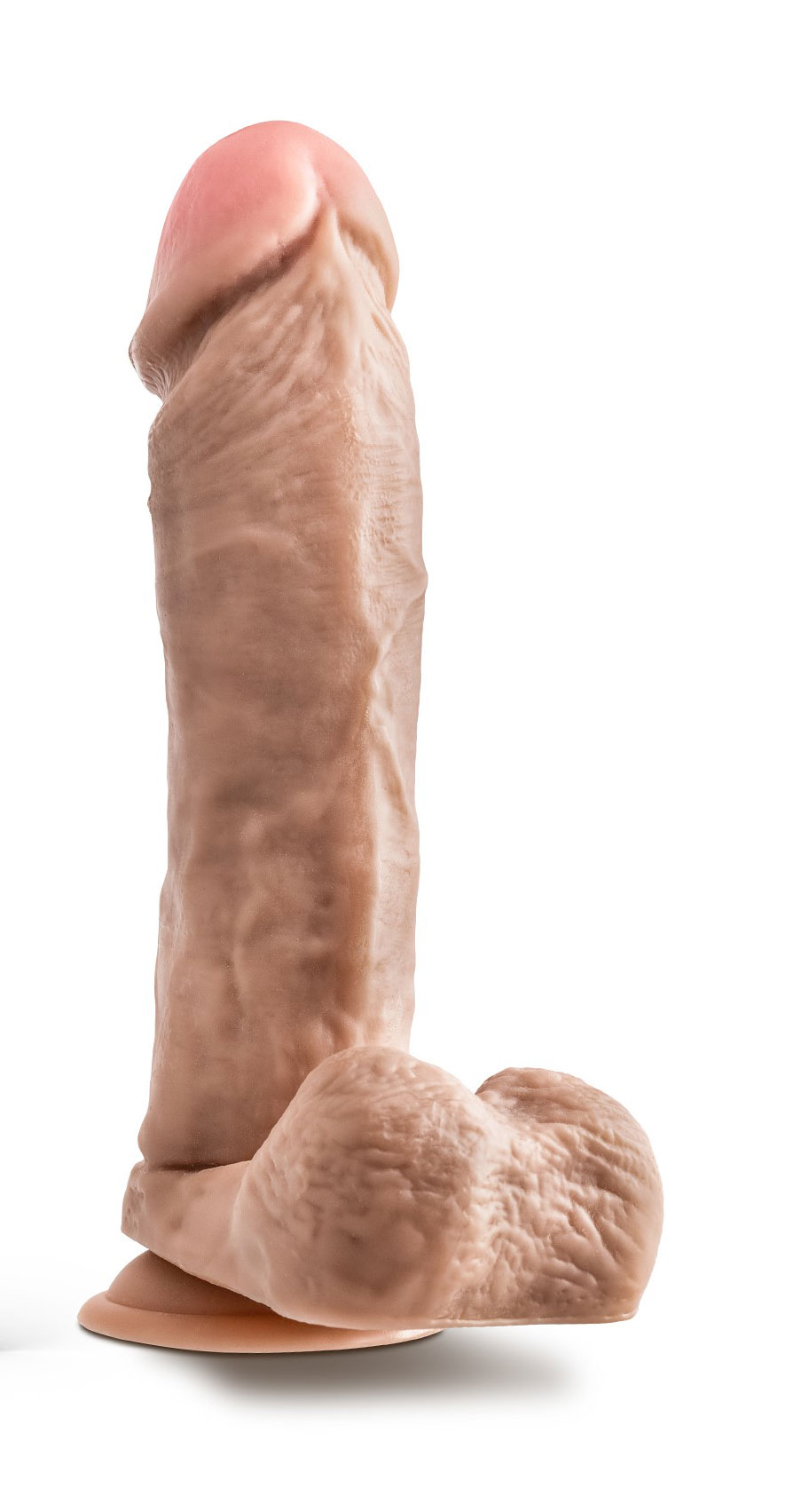 dr. skin mr. magic  inch dildo with balls  beige 