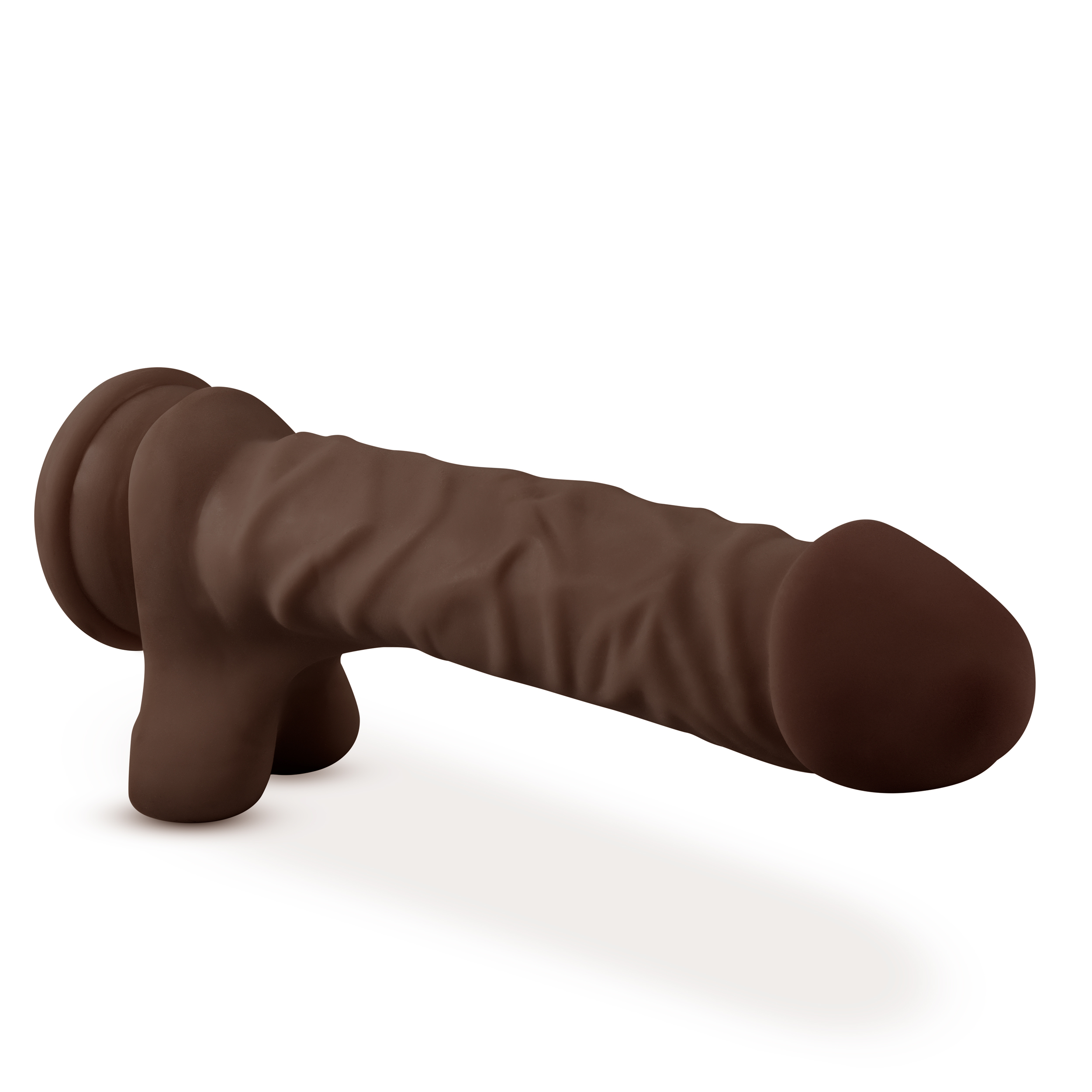 dr. skin plus  inch posable dildo with balls  chocolate .png