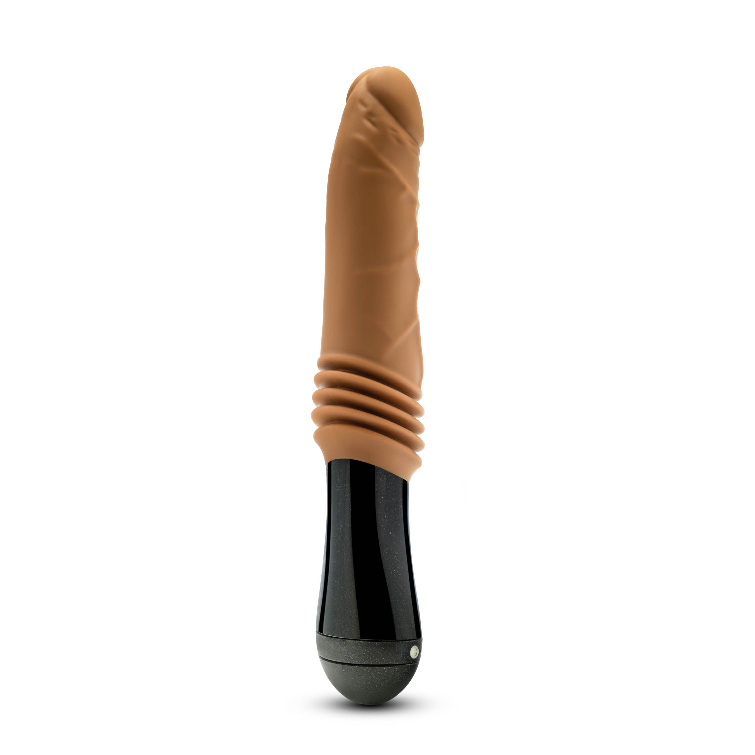 dr. skin silicone dr. arthur thrusting  gyrating vibrating dildo tan 