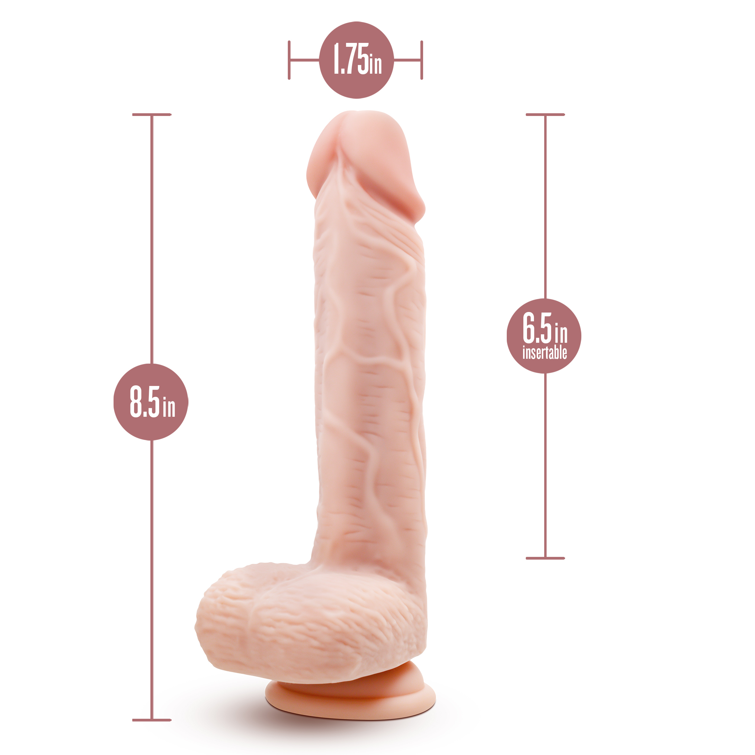 dr. skin silicone dr. ethan . inch gyrating  dildo beige 