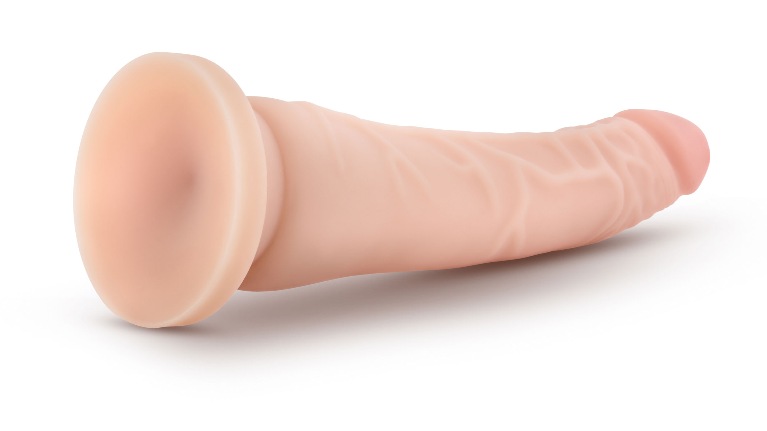 dr. skin silicone dr. noah  inch dong with    suction cup vanilla 