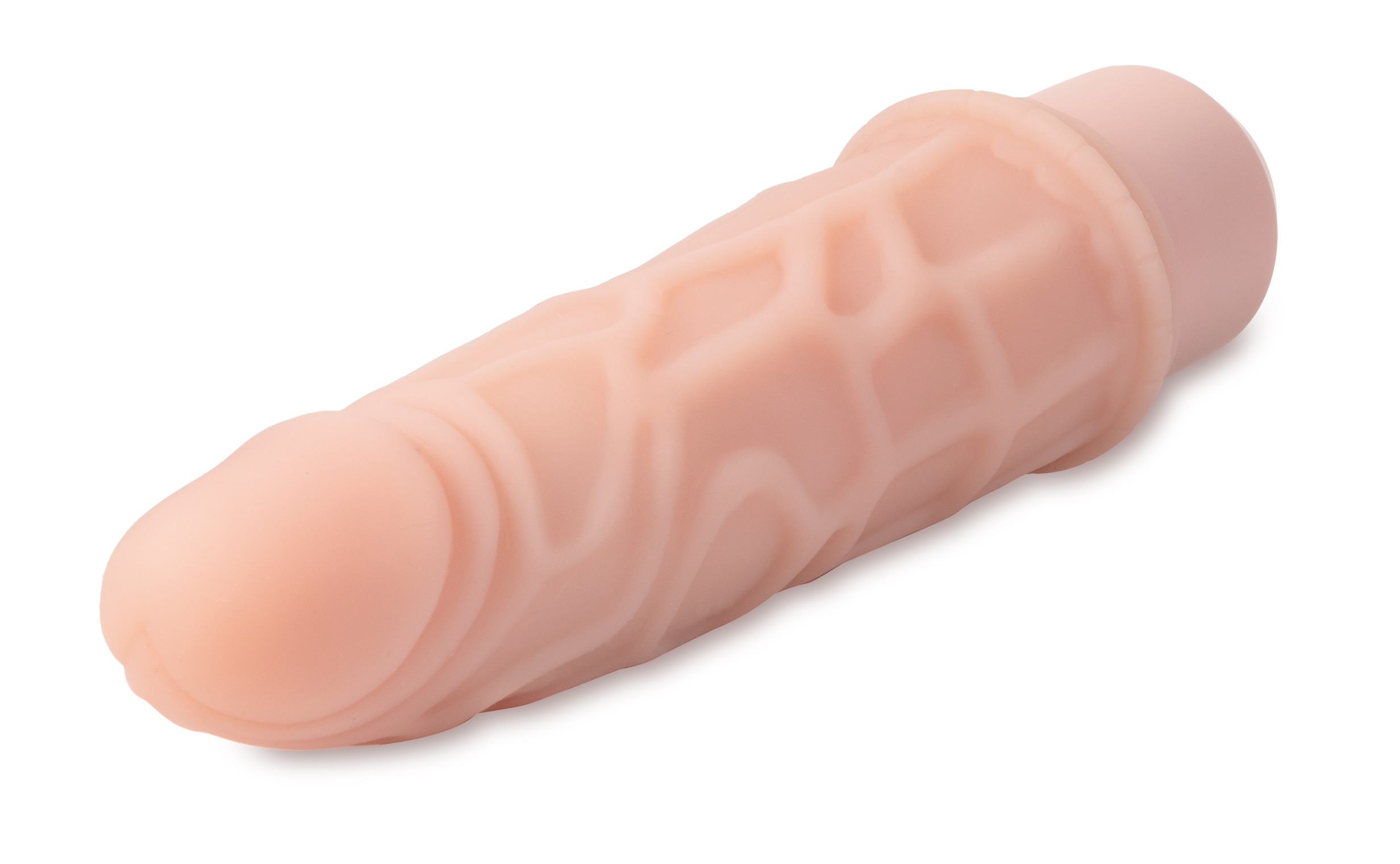 dr. skin silicone dr. robert  inch vibrating  dildo  beige 