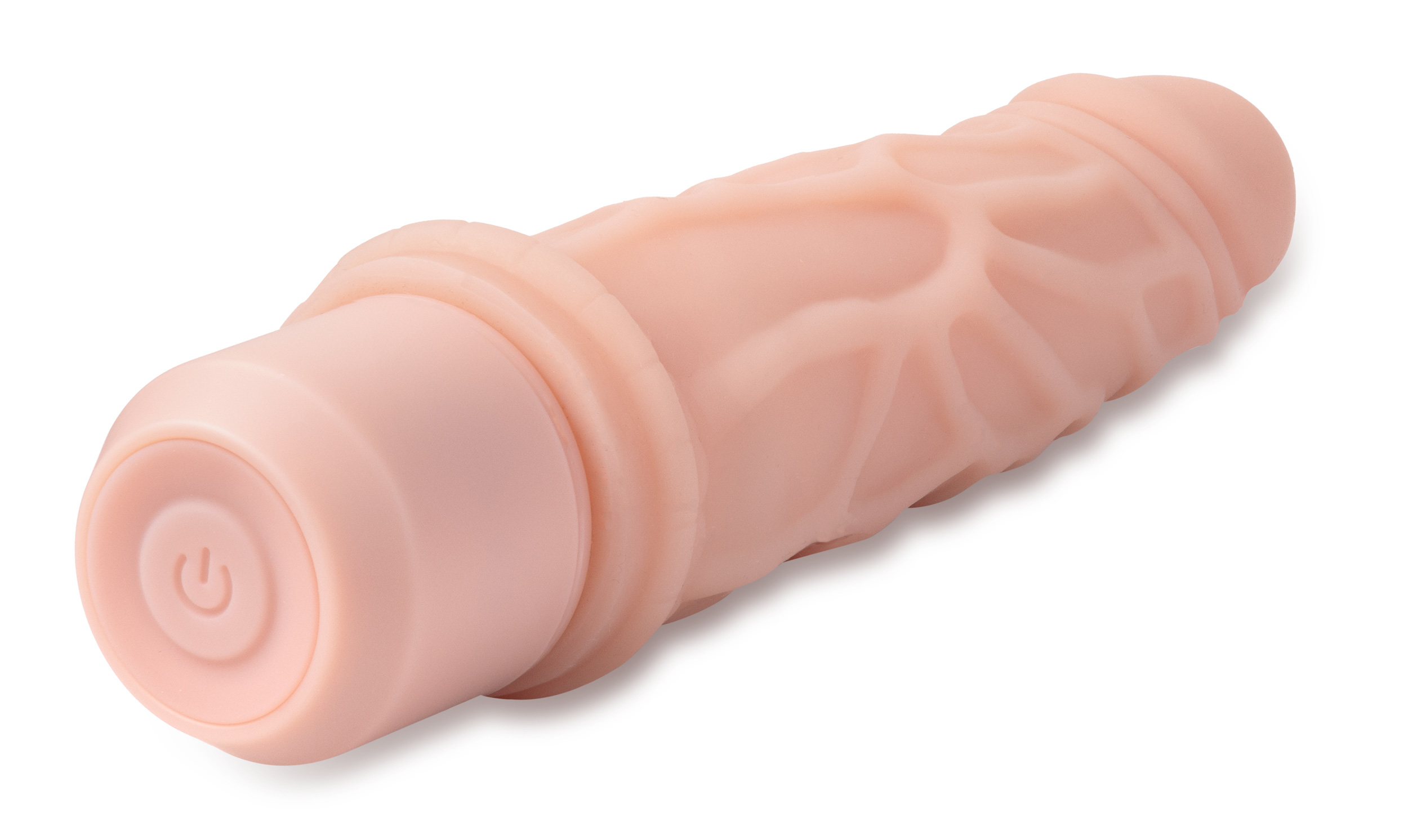 dr. skin silicone dr. robert  inch vibrating  dildo  beige 