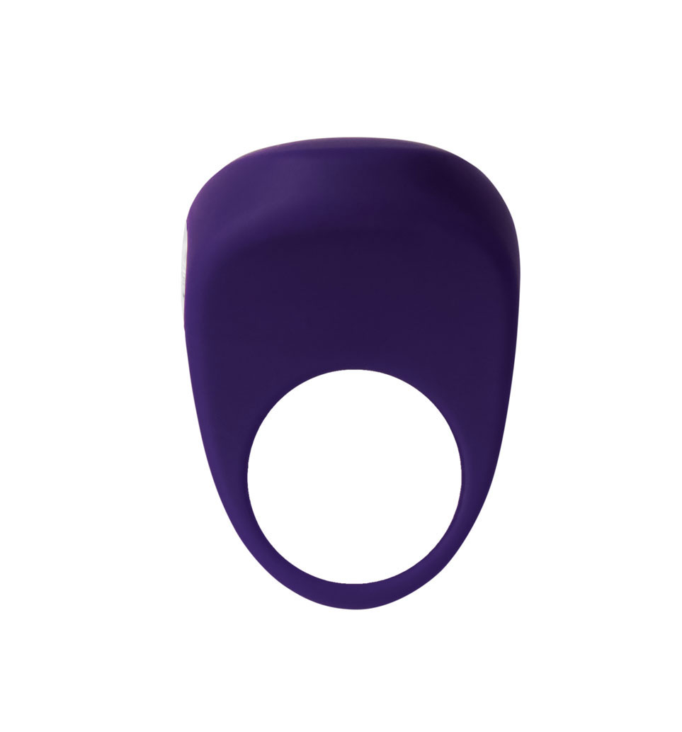 driver rechargeable vibrating c ring purple 