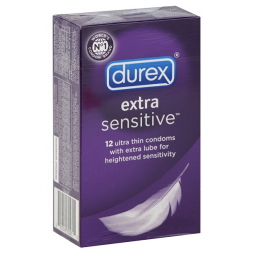 durex extra sensitive condoms lubricated  pack new item number  