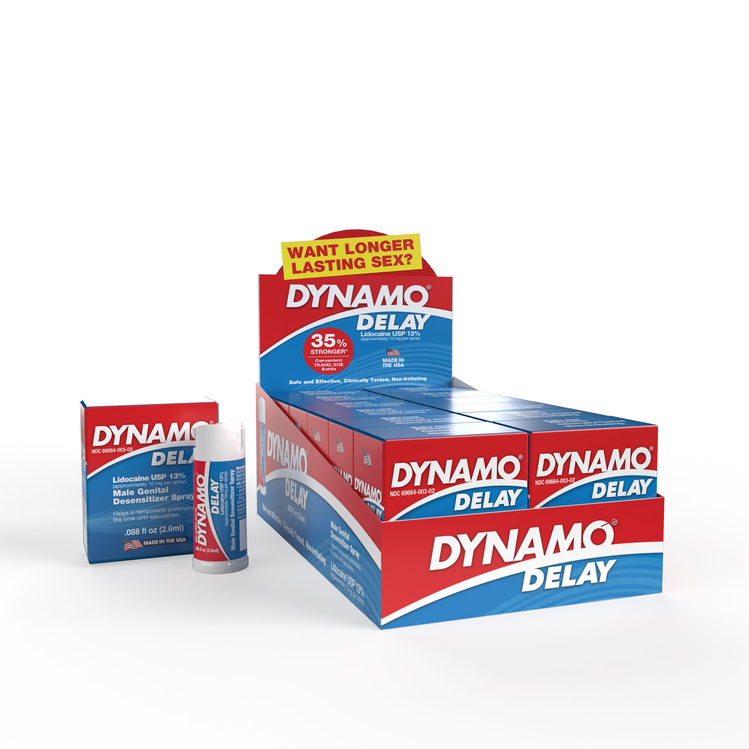 dynamo delay to go in pop box  fl oz  ct box display 