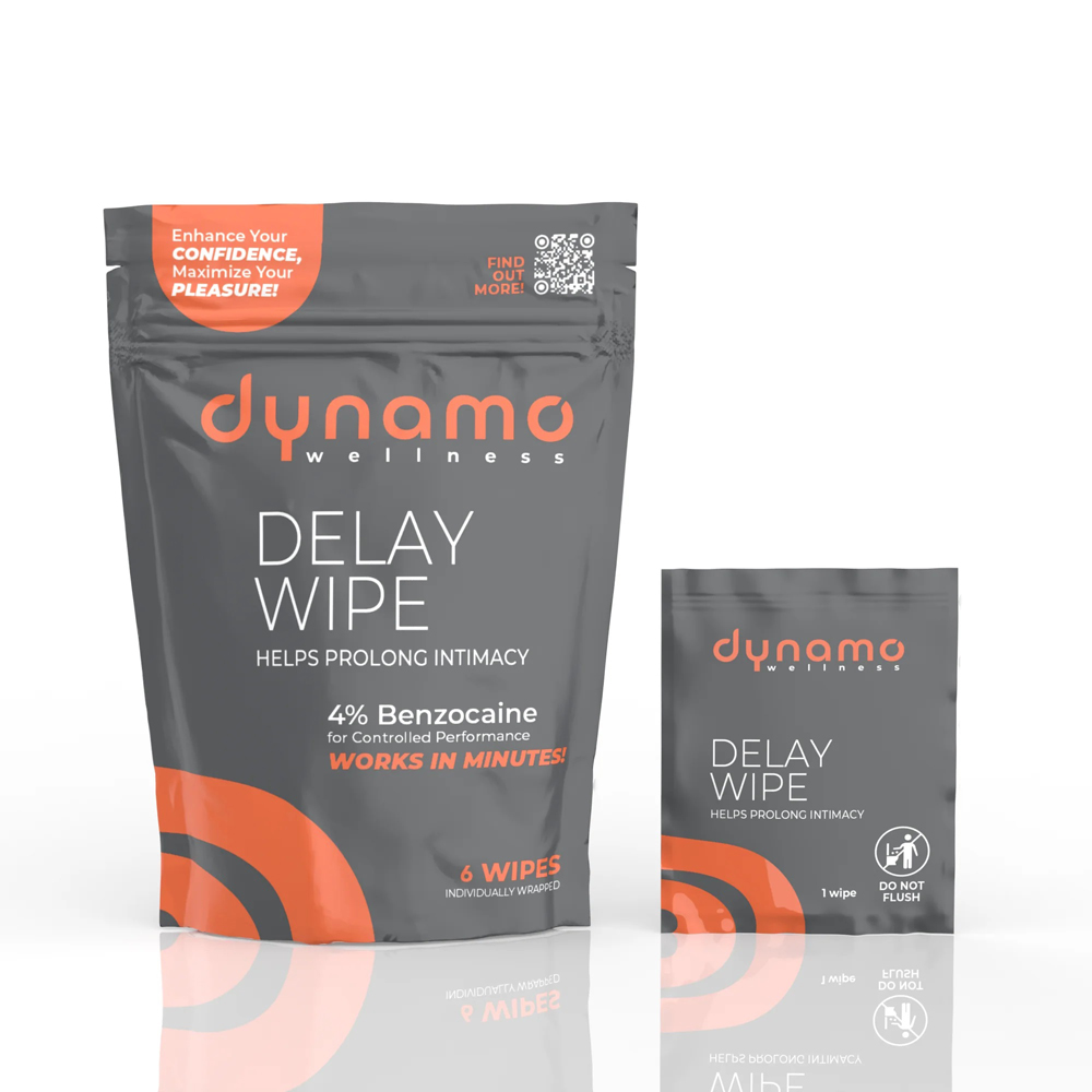 Dynamo Wellness Delay Wipe 4% 6 Pack