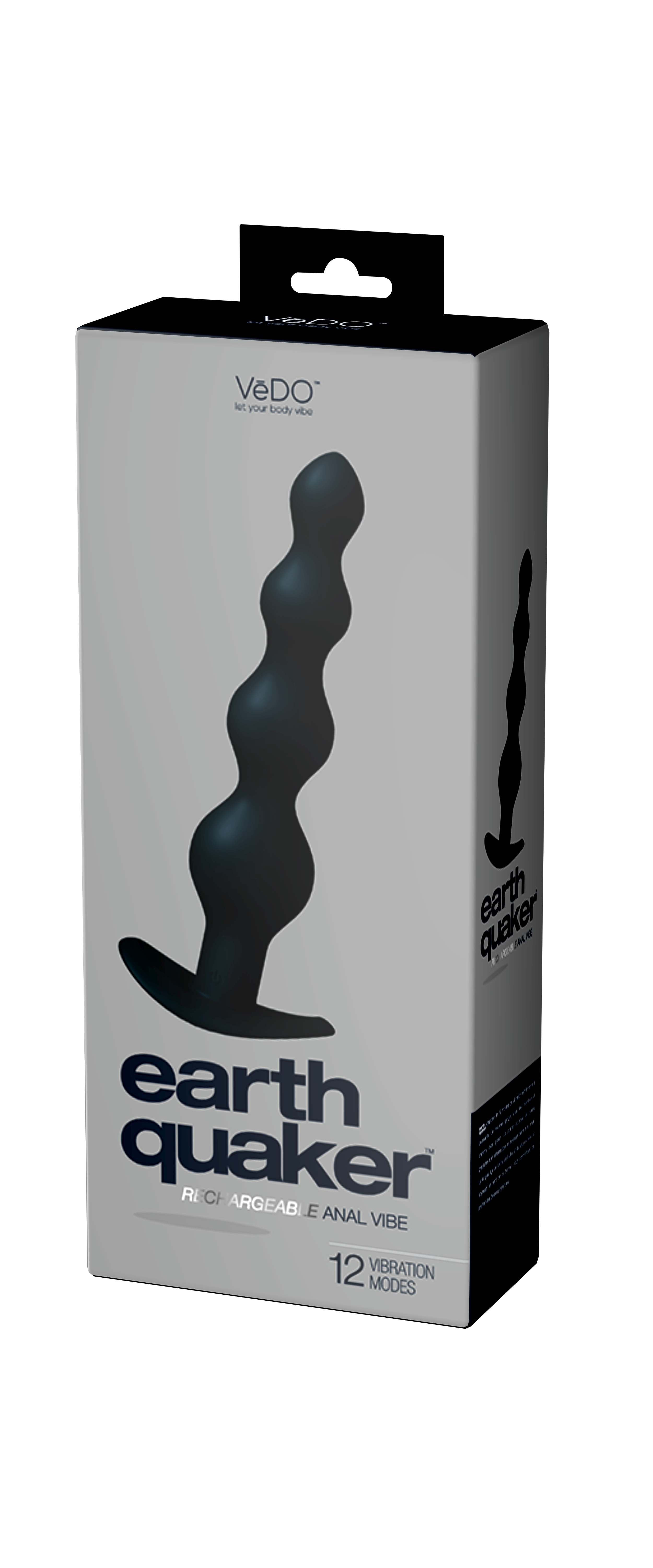 earth quaker rechargeable anal vibe just black 