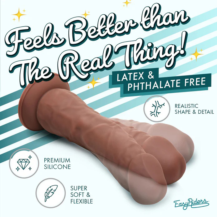 easy riders  silicone dildo dark 