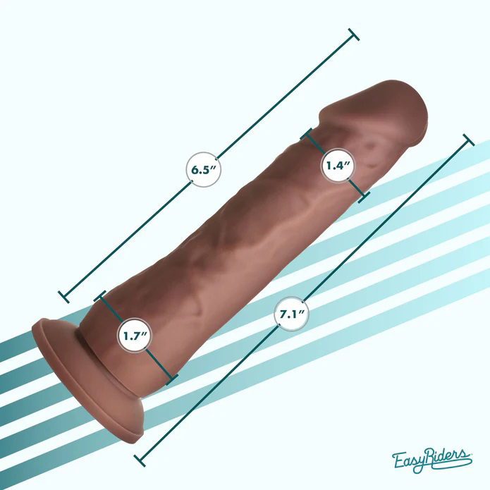 easy riders  silicone dildo dark 
