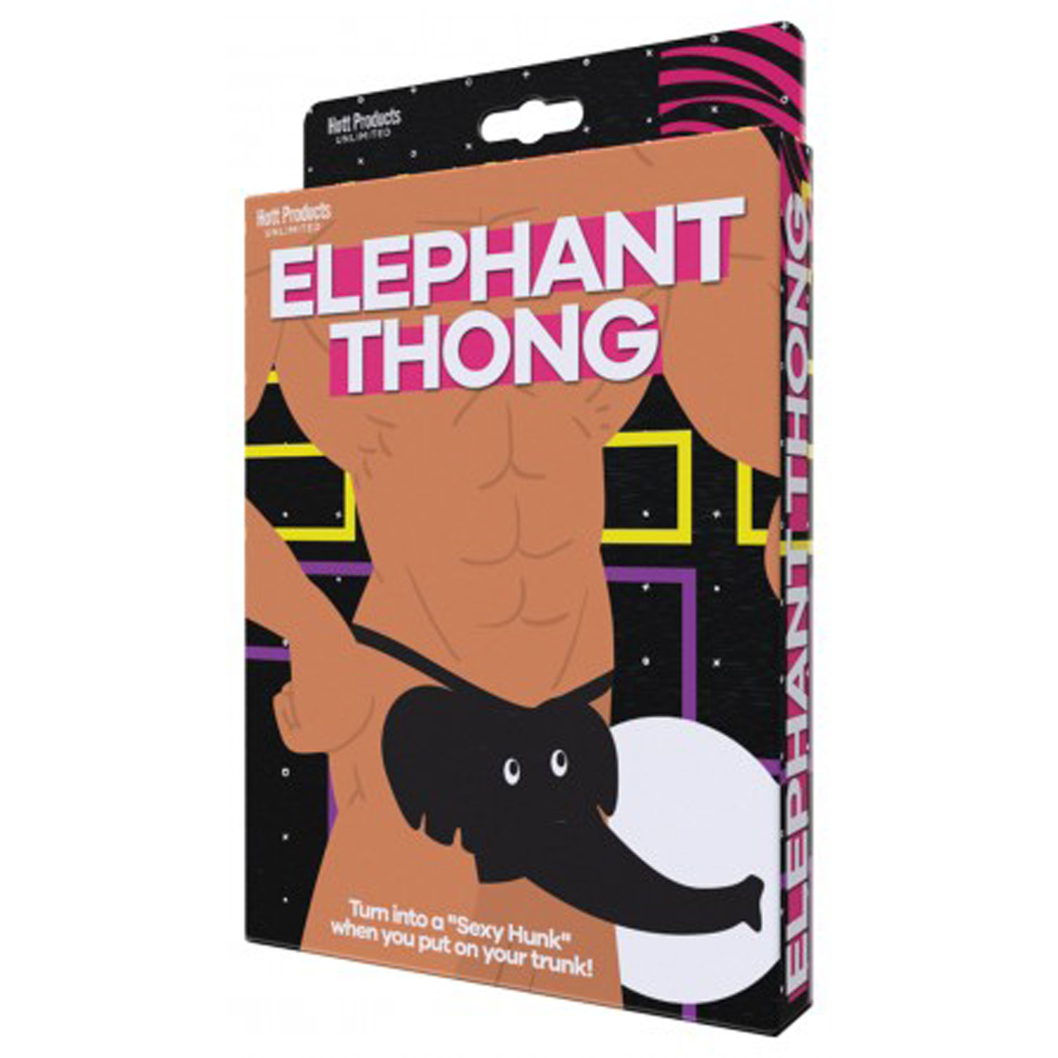 elephant thong black one size 