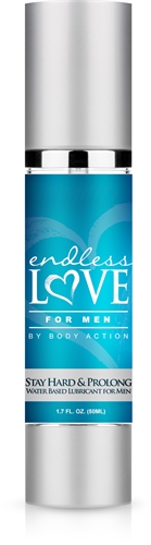 endless love for men stay hard and prolong water based lubricant  oz 