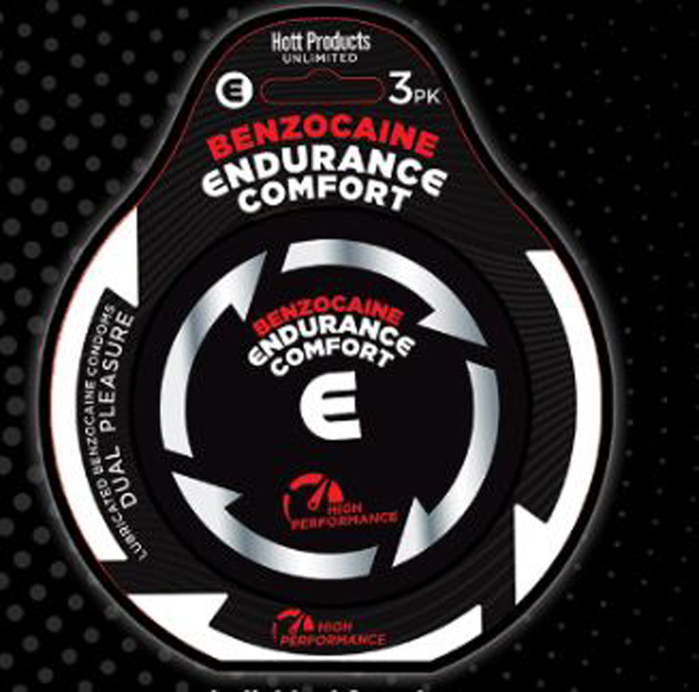 endurance comfort benzocaine condoms  pk 