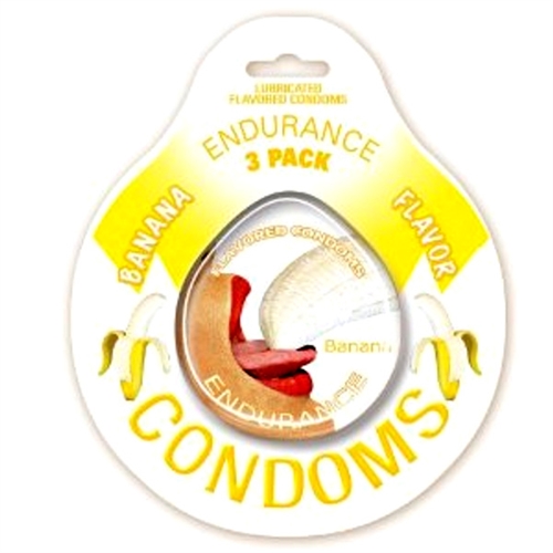 endurance condoms banana  pack 