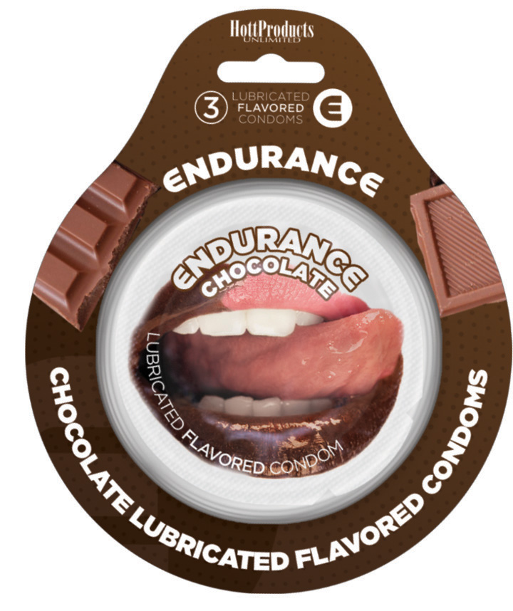 endurance condoms chocolate   pack 