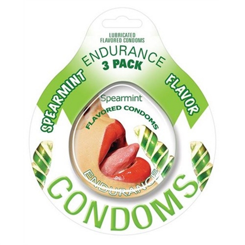 endurance condoms spearmint  pack 