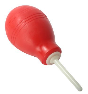 enema cleansing bulb red 