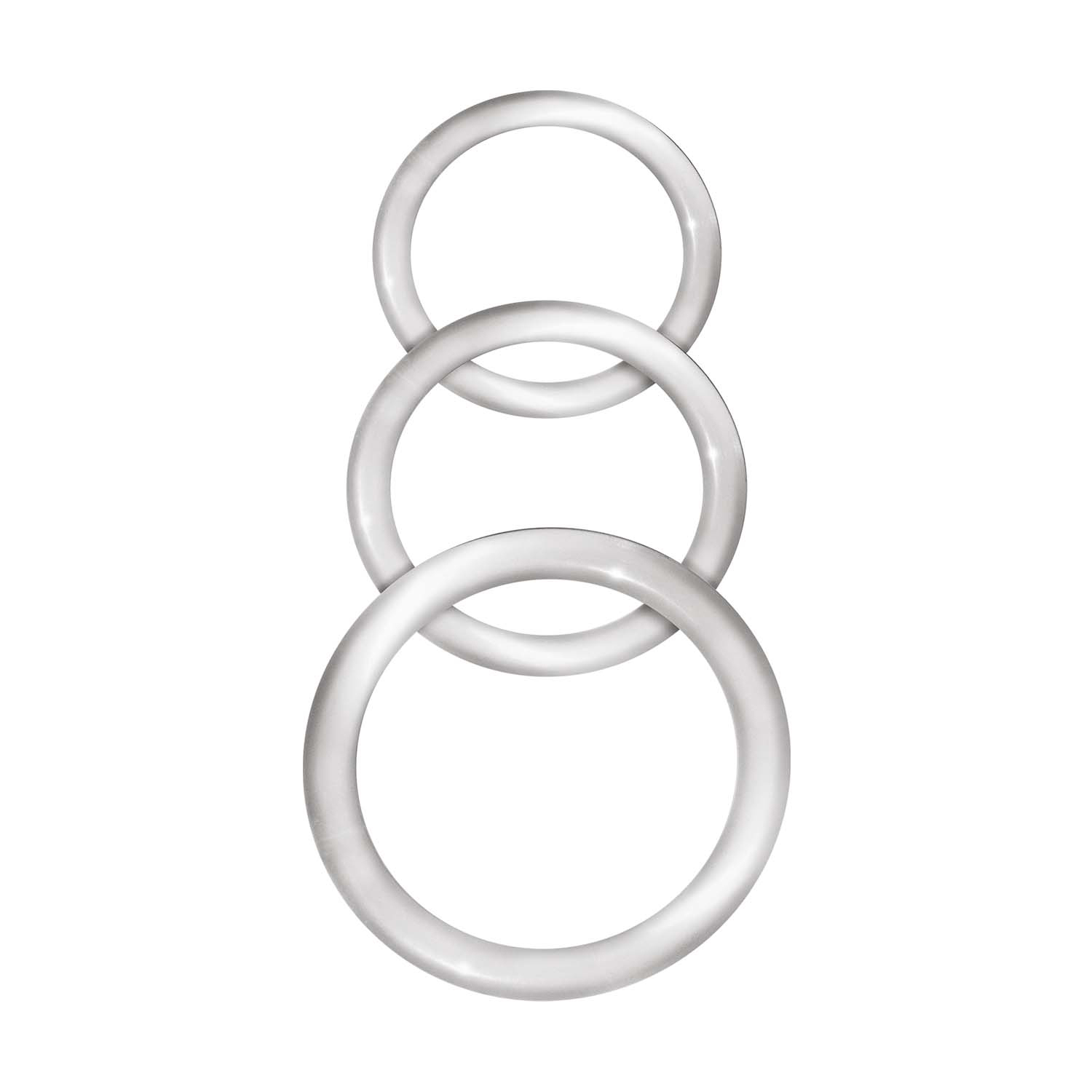 enhancer silicone cockrings clear 