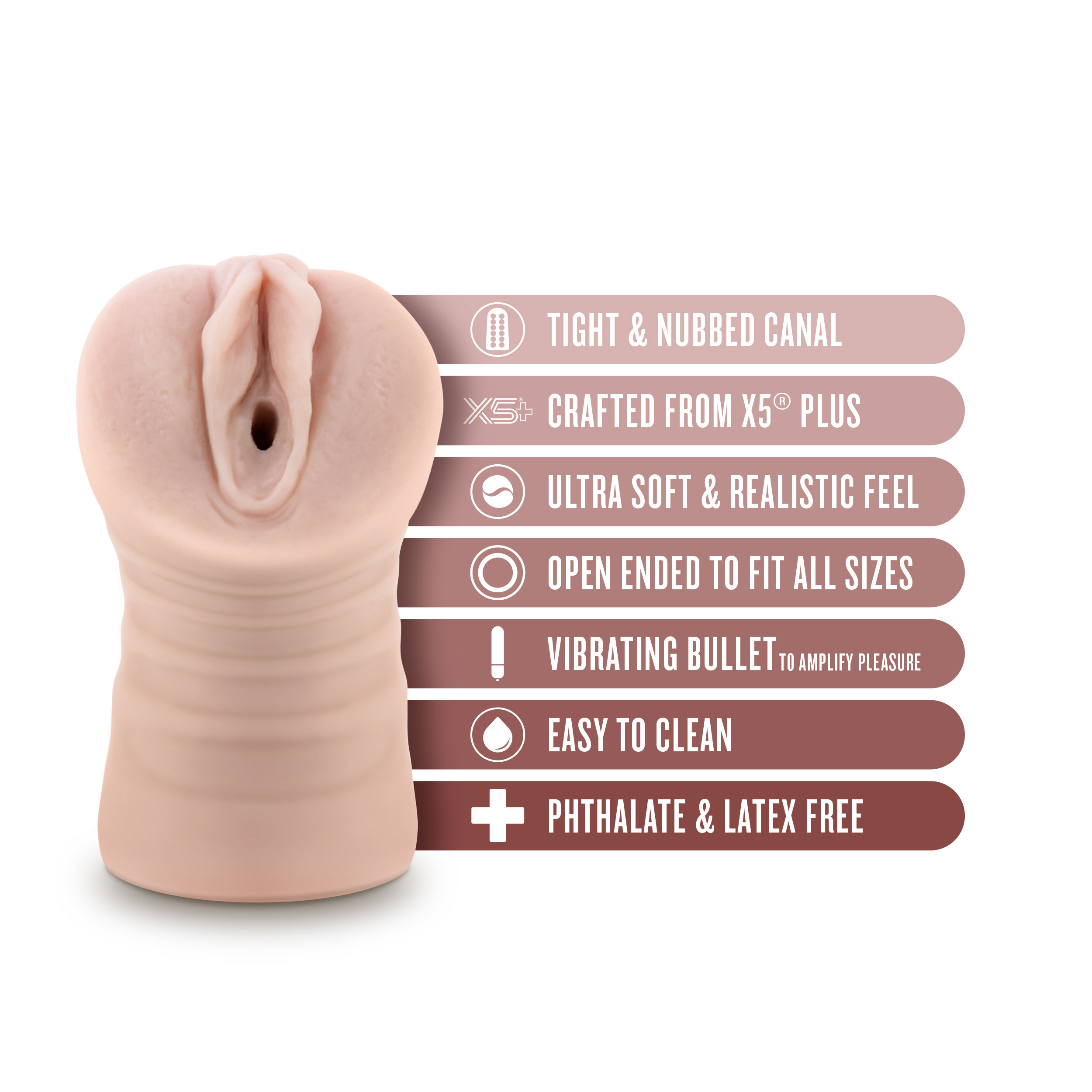 enlust ayumi vibrating stroker beige 