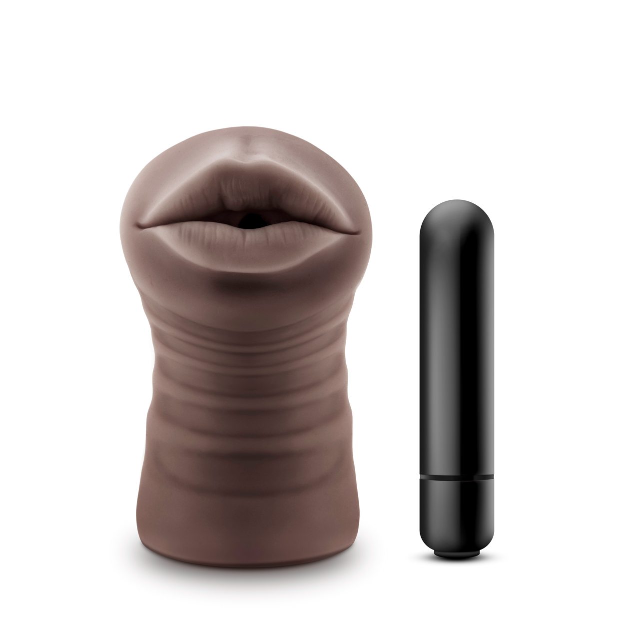 enlust krystal vibrating stroker brown 