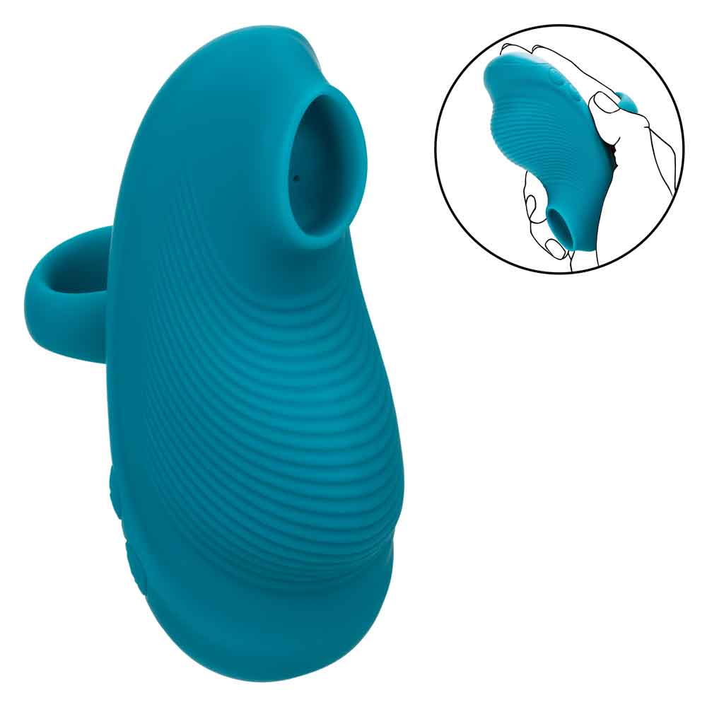 envy handheld suction massager blue 