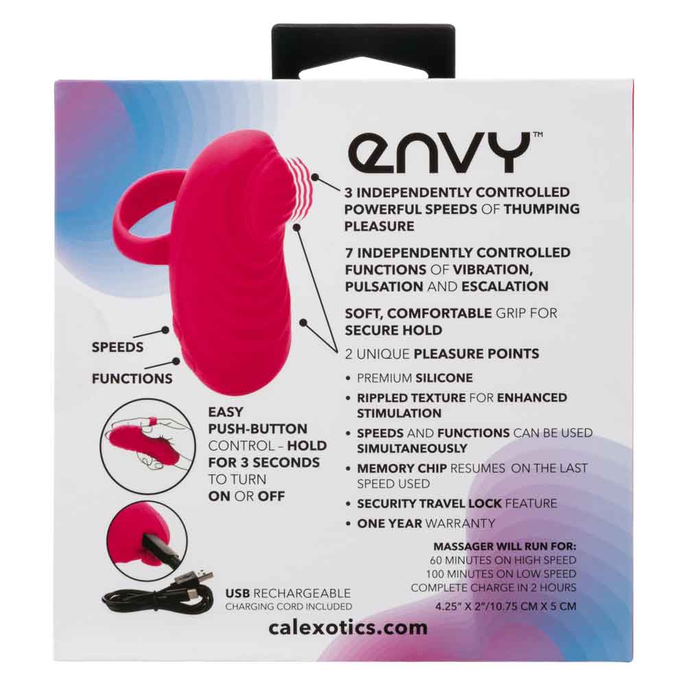 envy handheld thumping massager pink 