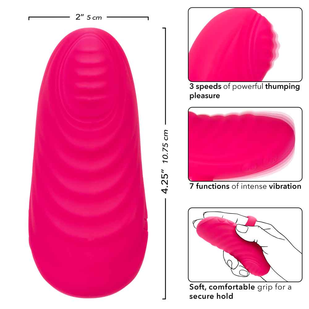 envy handheld thumping massager pink 