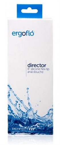 ergoflo director  inch silicone flex tip anal douche 