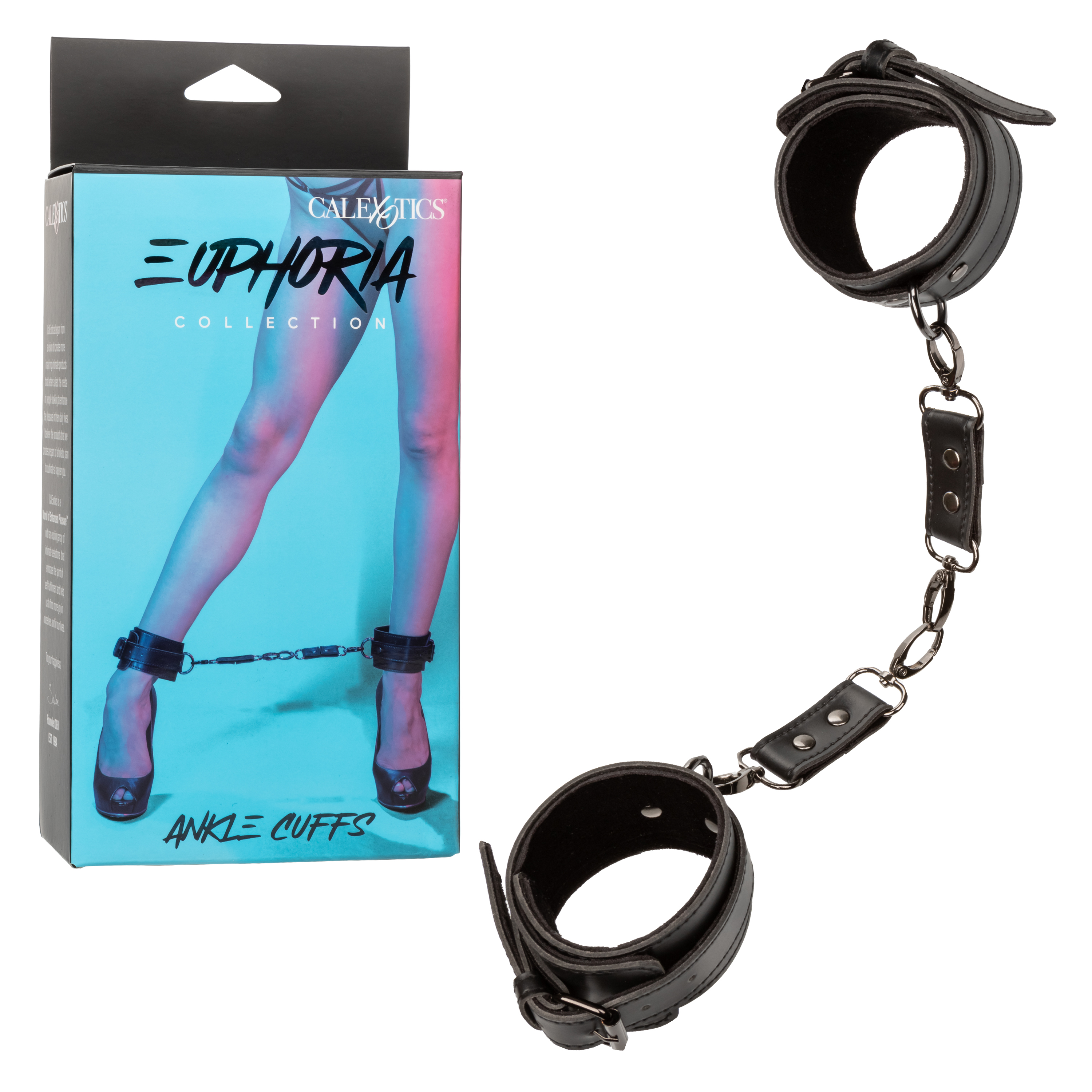 euphoria collection ankle cuffs black 