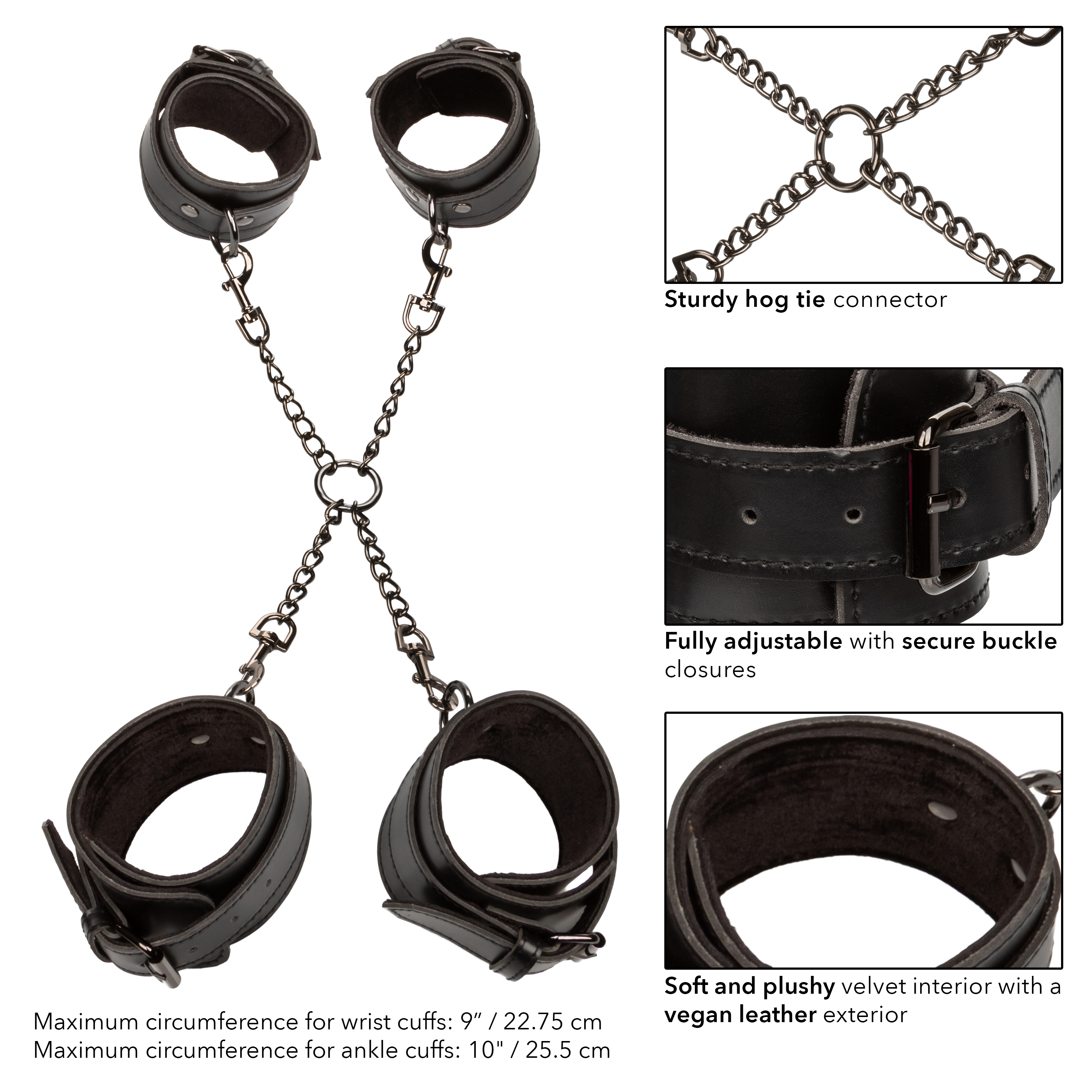 euphoria collection hog tie black 