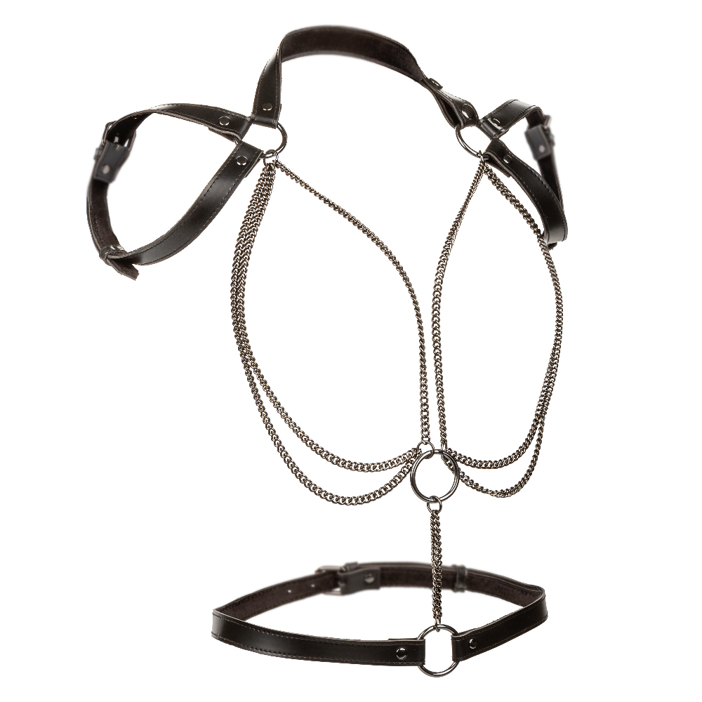 euphoria collection multi chain halter black 