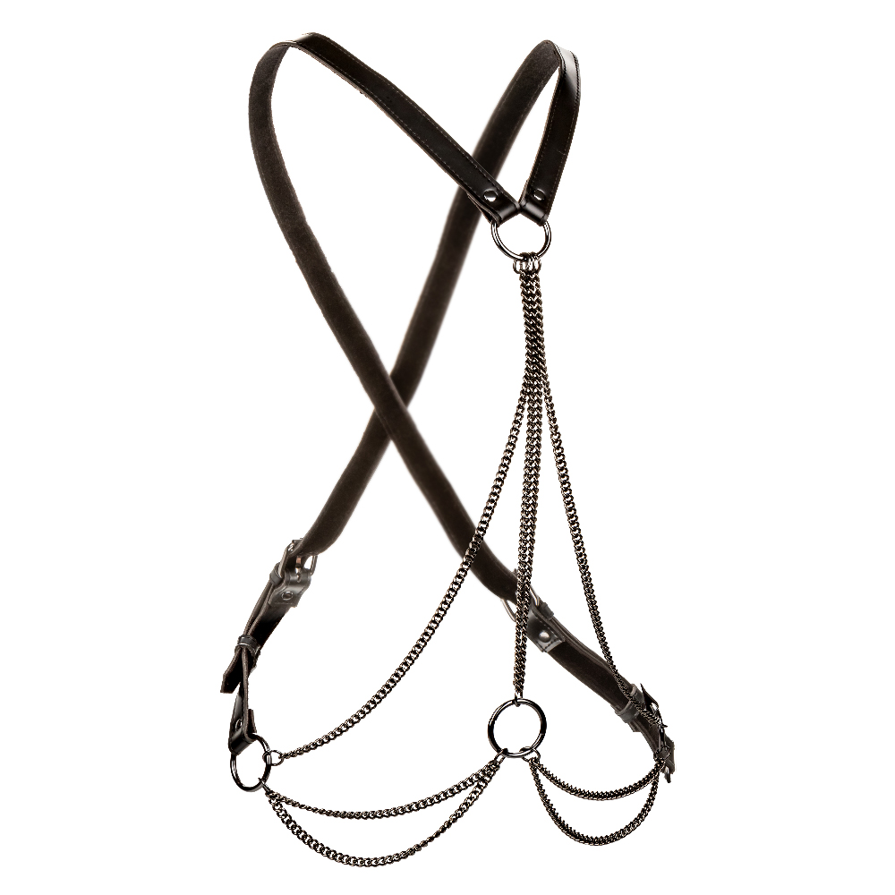 euphoria collection multi chain harness black 