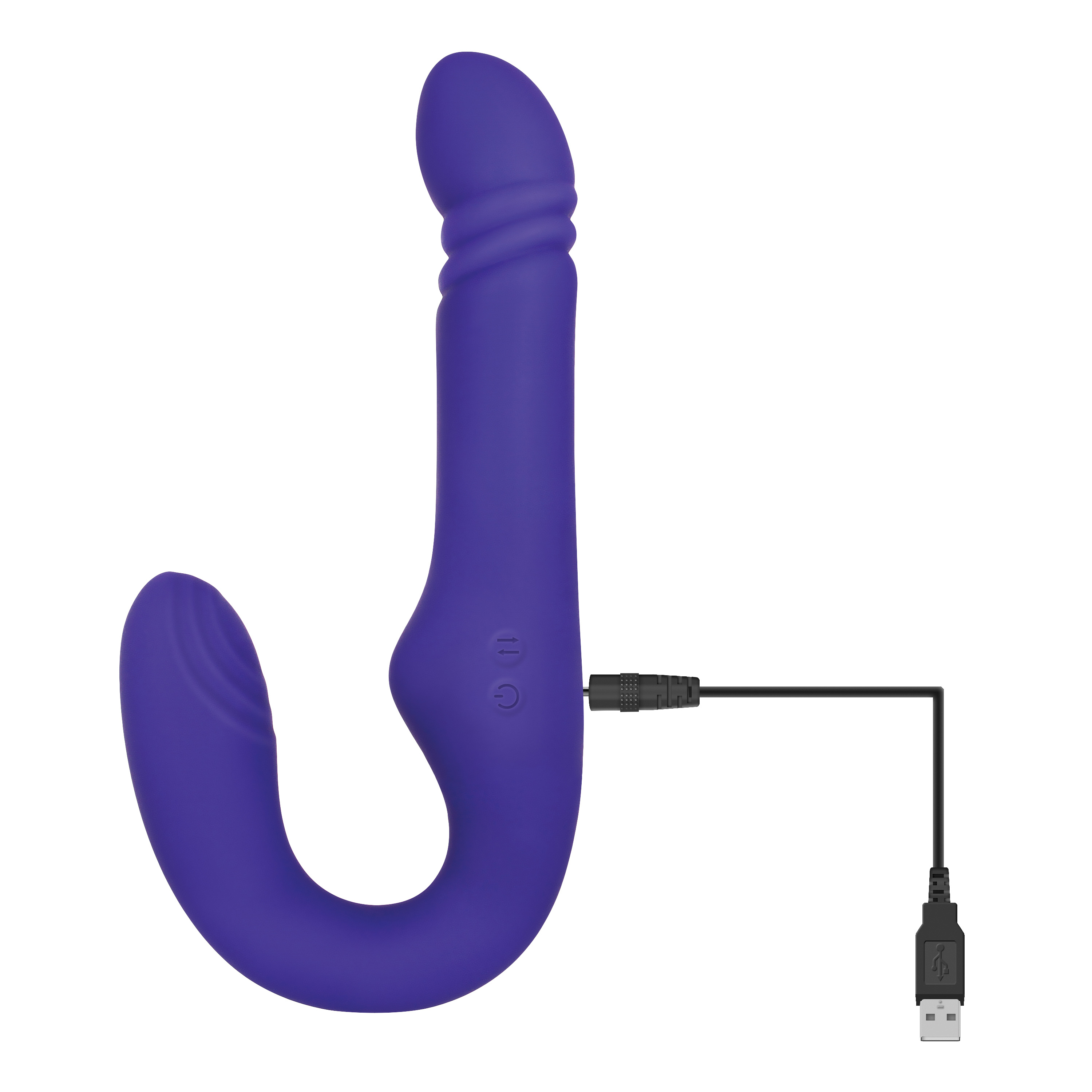 eves ultimate thrusting strapless strap on purple 