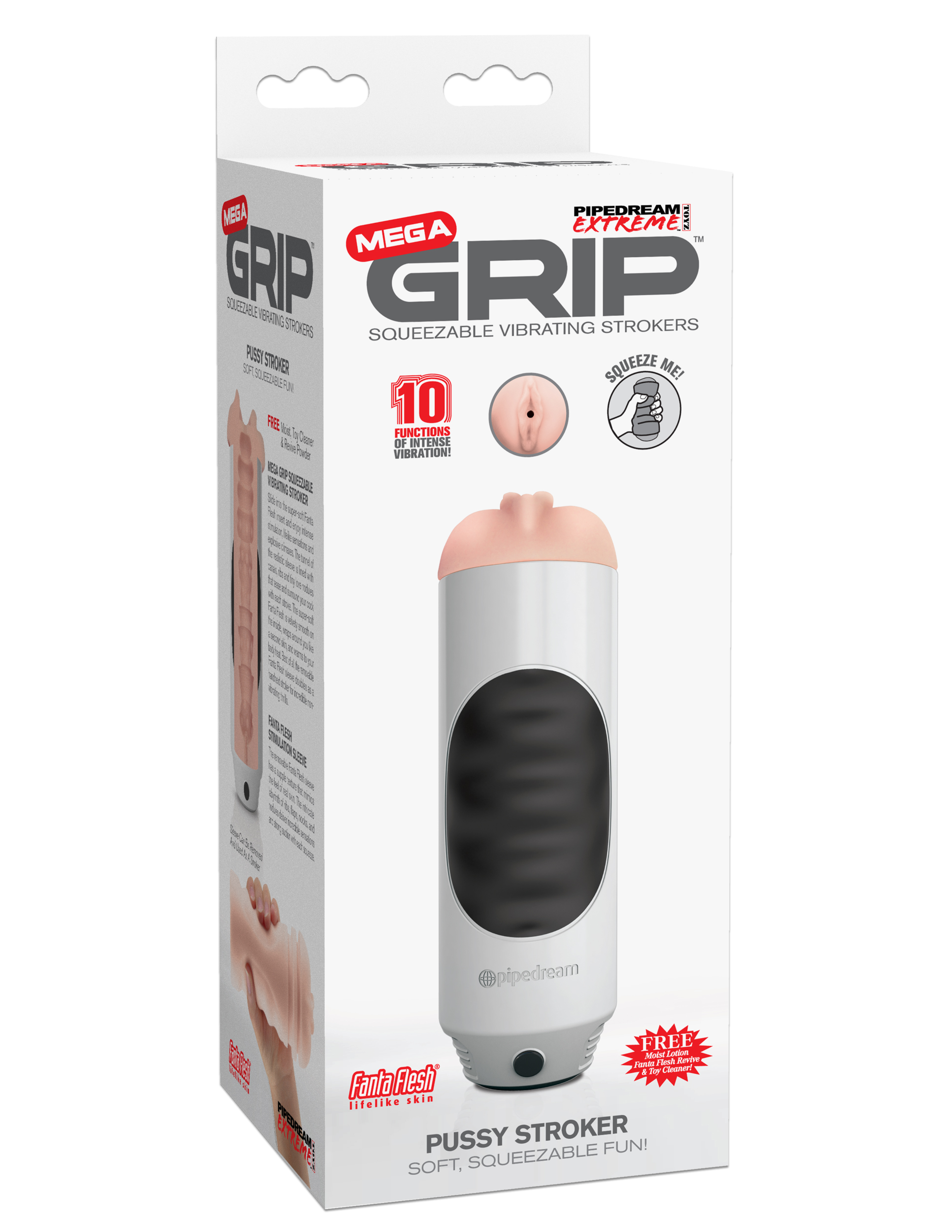 extreme toyz mega grip vibrating pussy stroker 