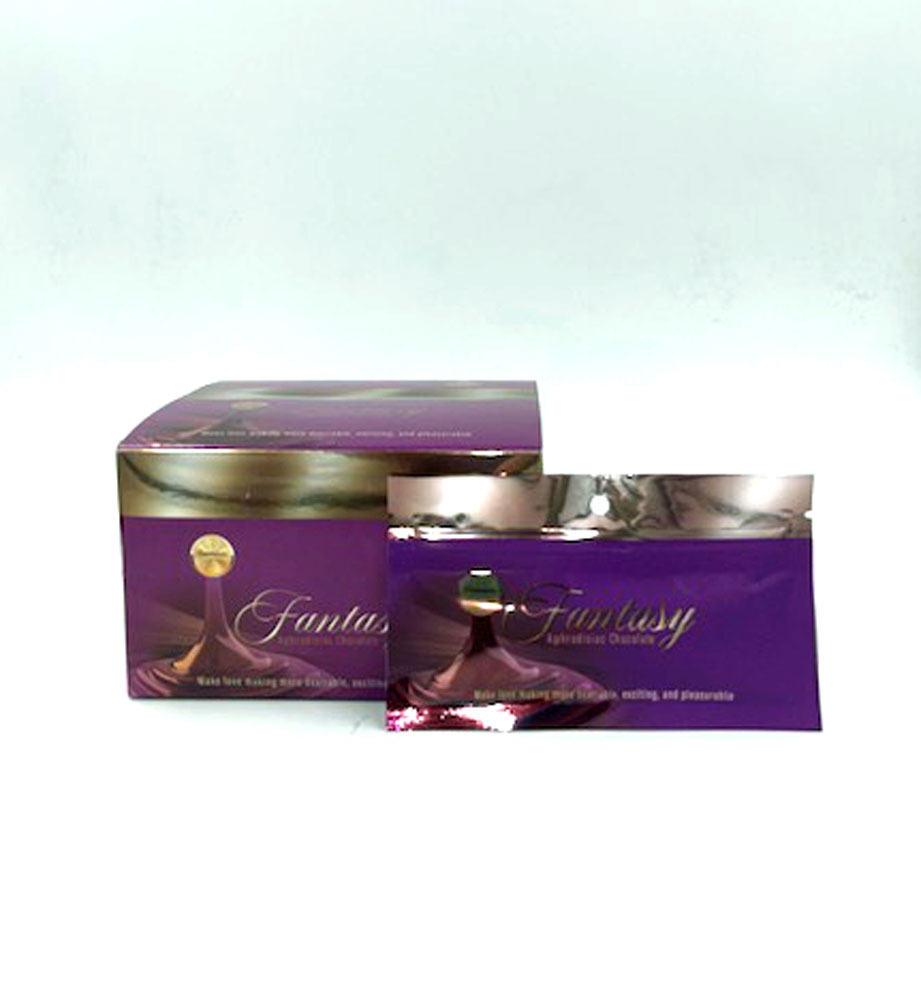 fantasy aphrodisiac chocolate female enhancement   pack display 