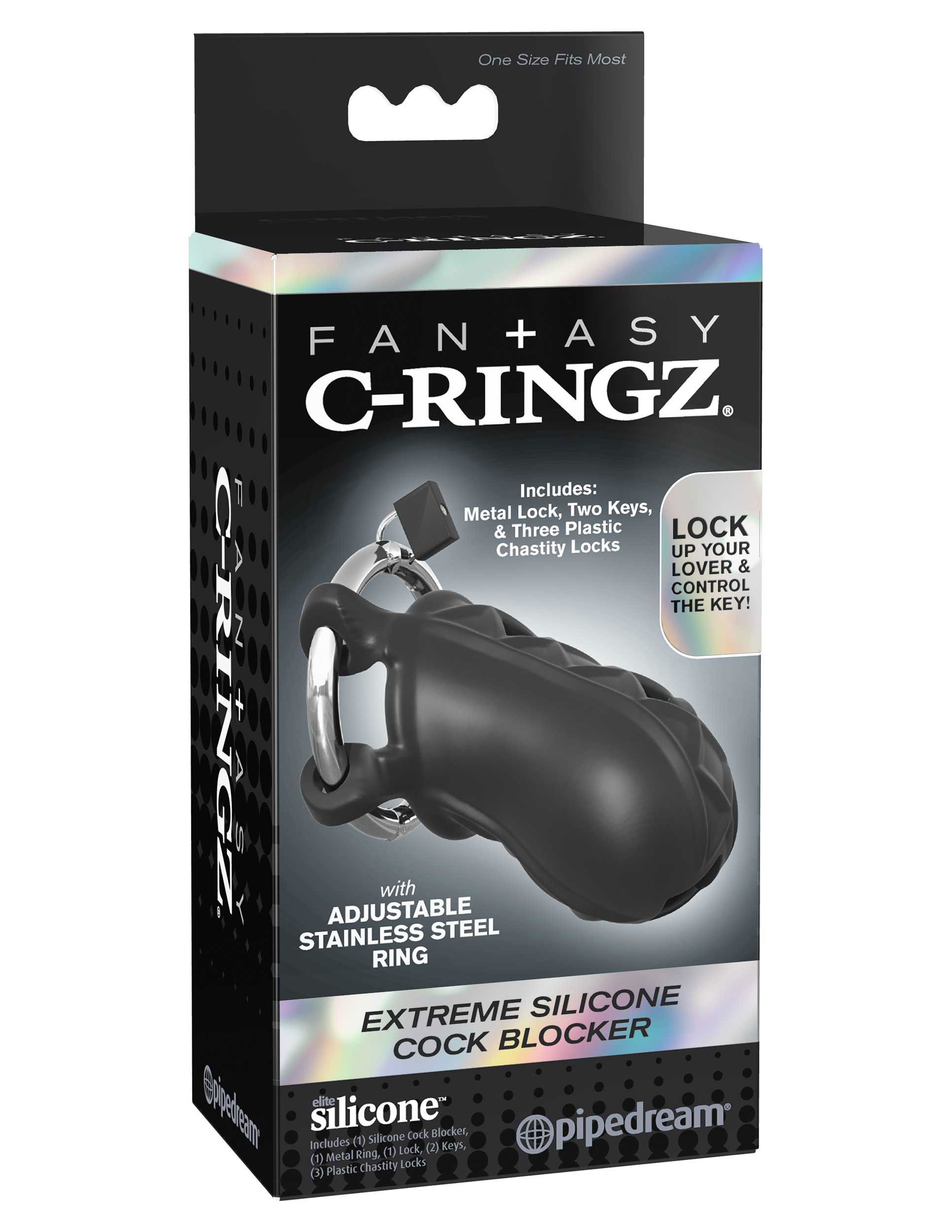 fantasy c ringz extreme silicone cock blocker 