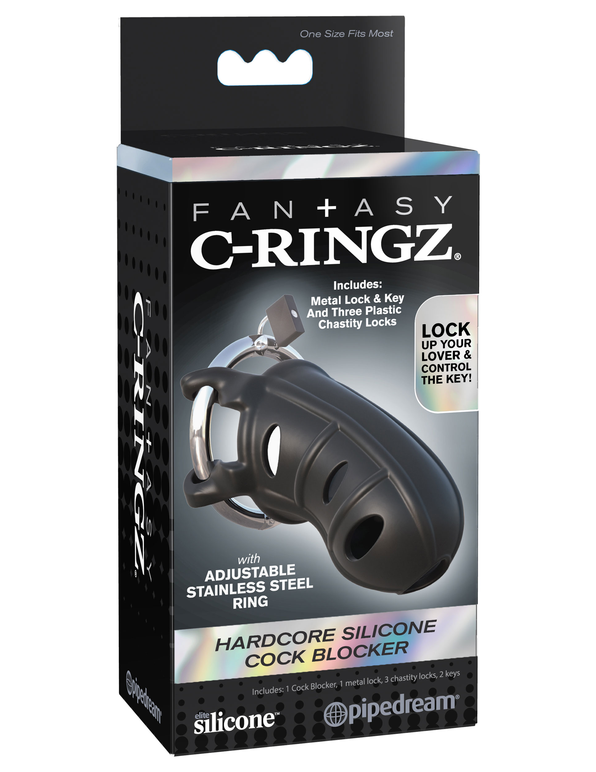 fantasy c ringz hardcore silicone cock blocker 