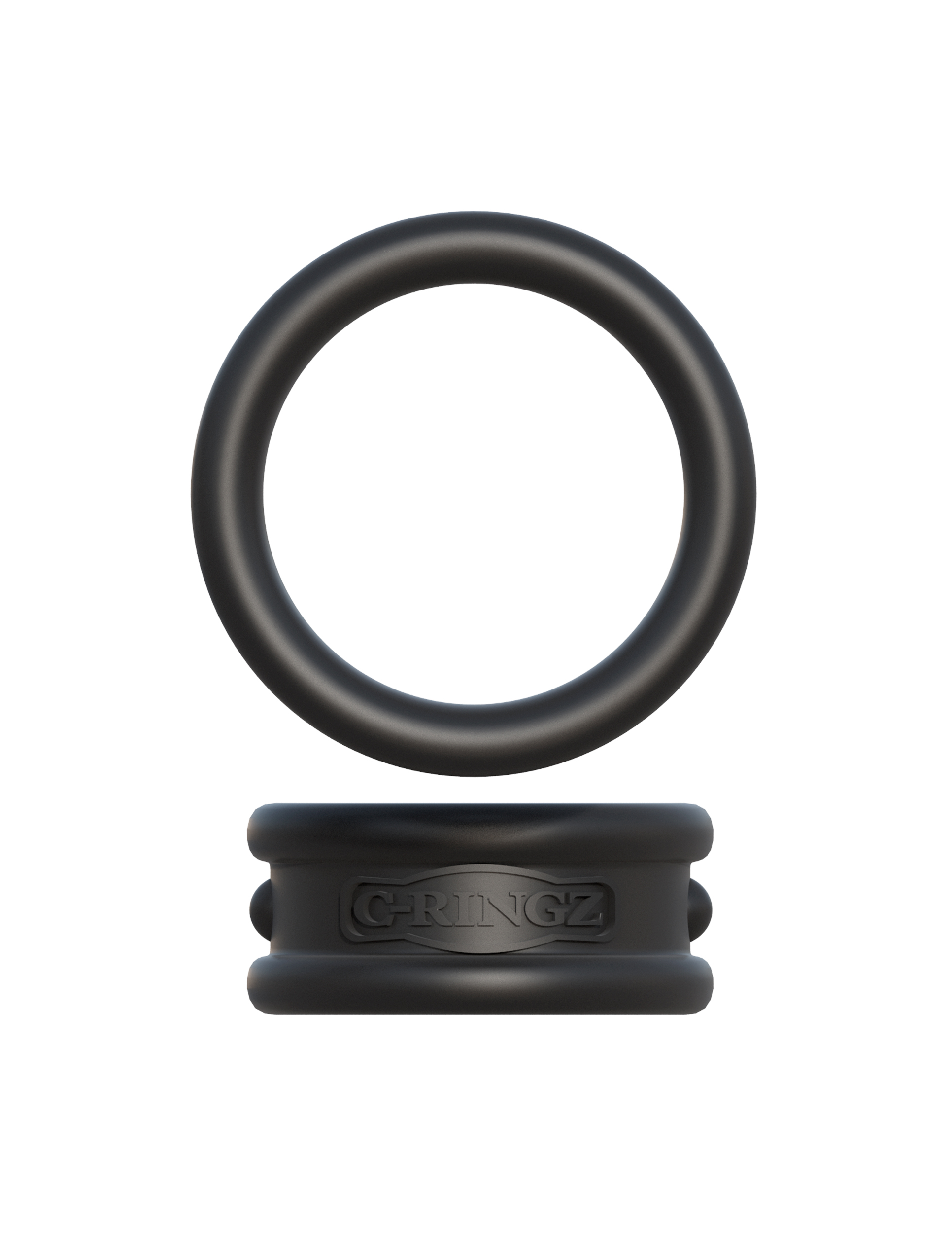 fantasy c ringz max width silicone rings black 