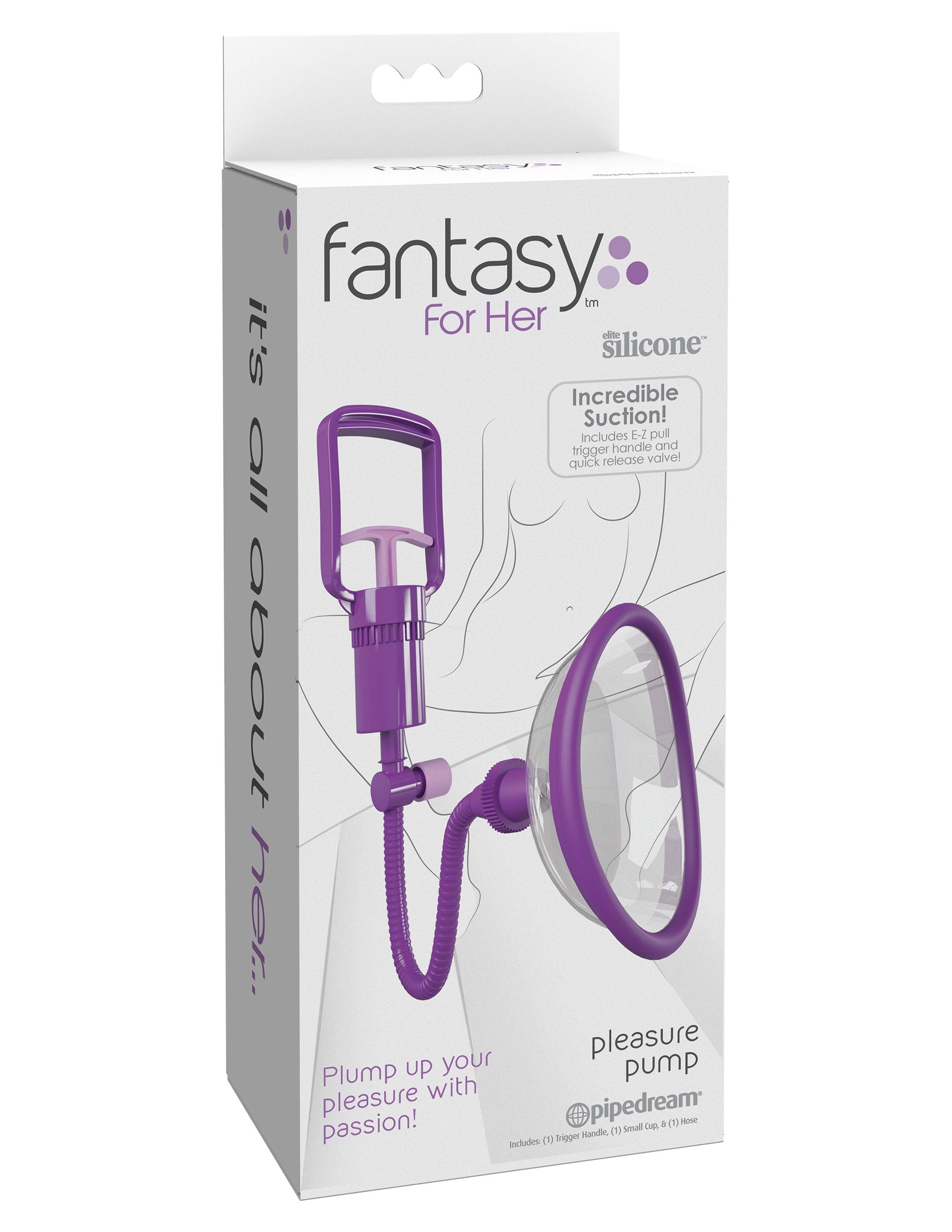 fantasy for her manual pleasure pump purple 