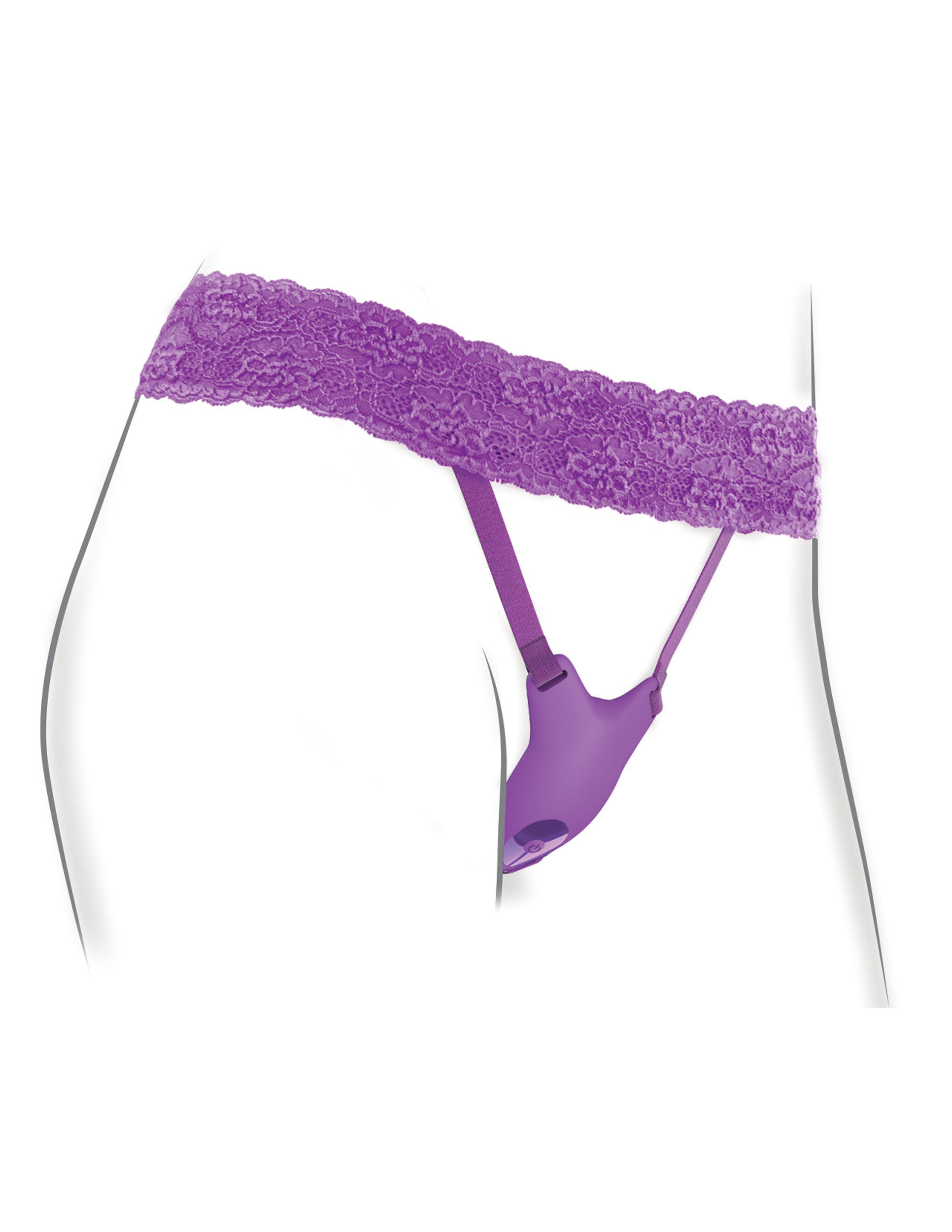 fantasy for her ultimate g spot butterfly strap on purple 