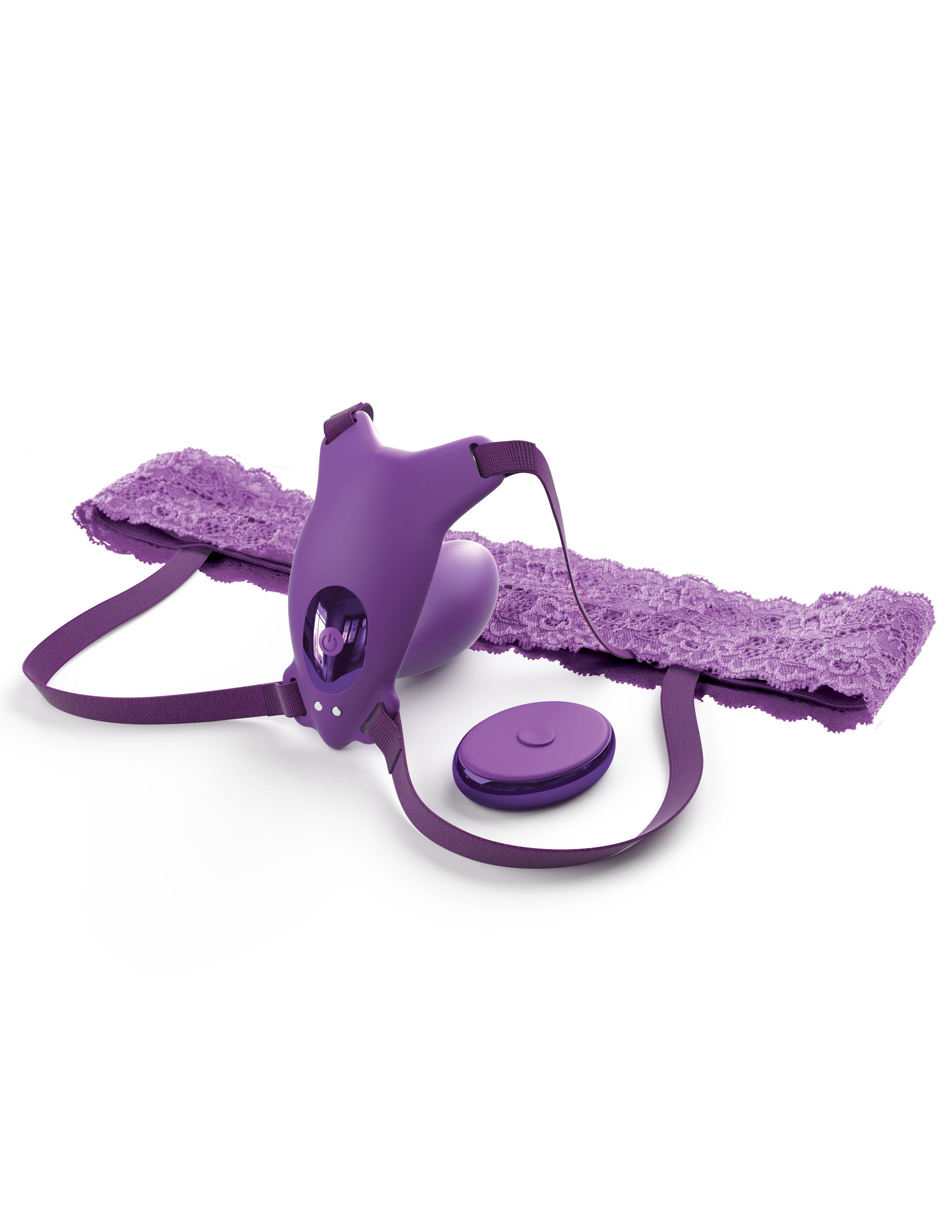 fantasy for her ultimate g spot butterfly strap on purple 