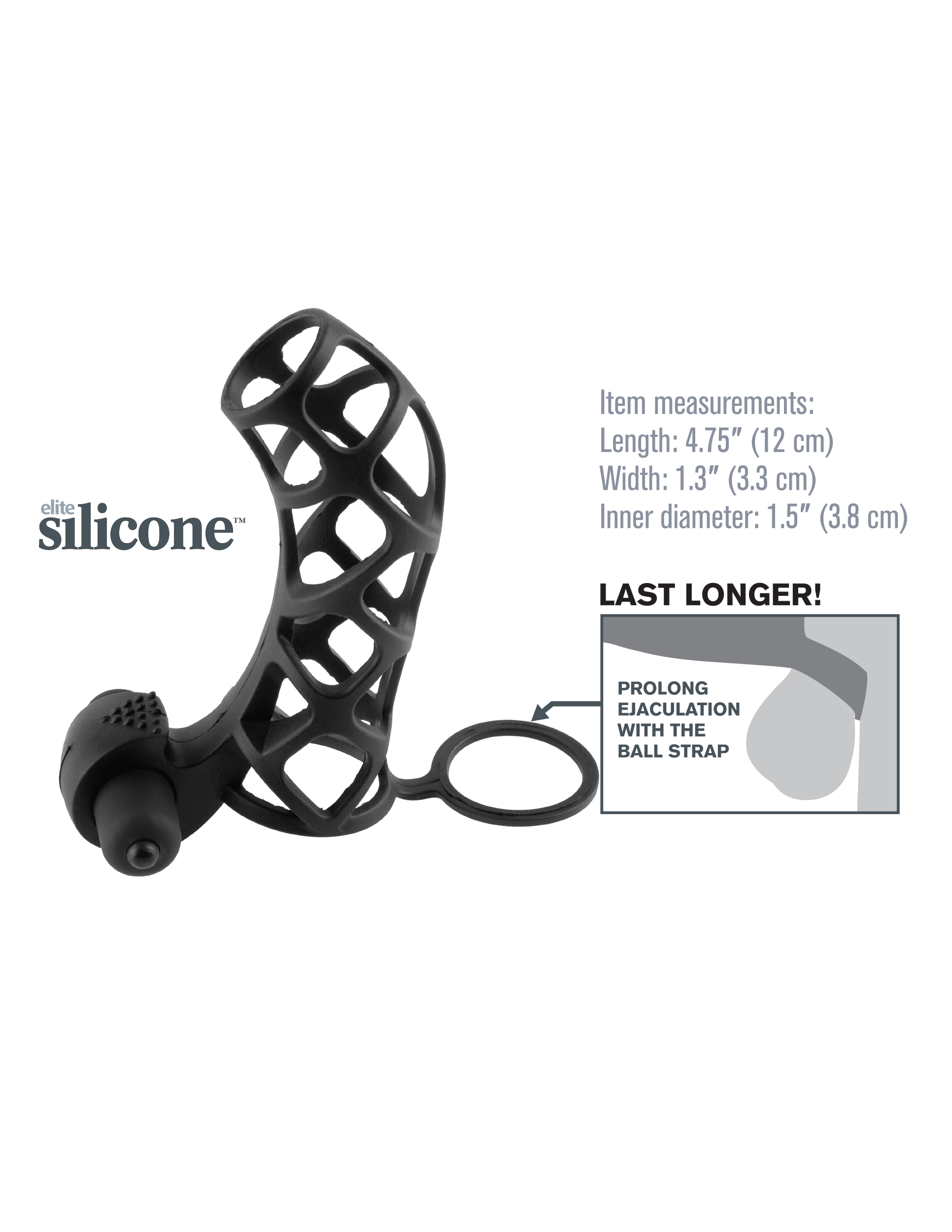 fantasy x tensions extreme silicone power cage black 