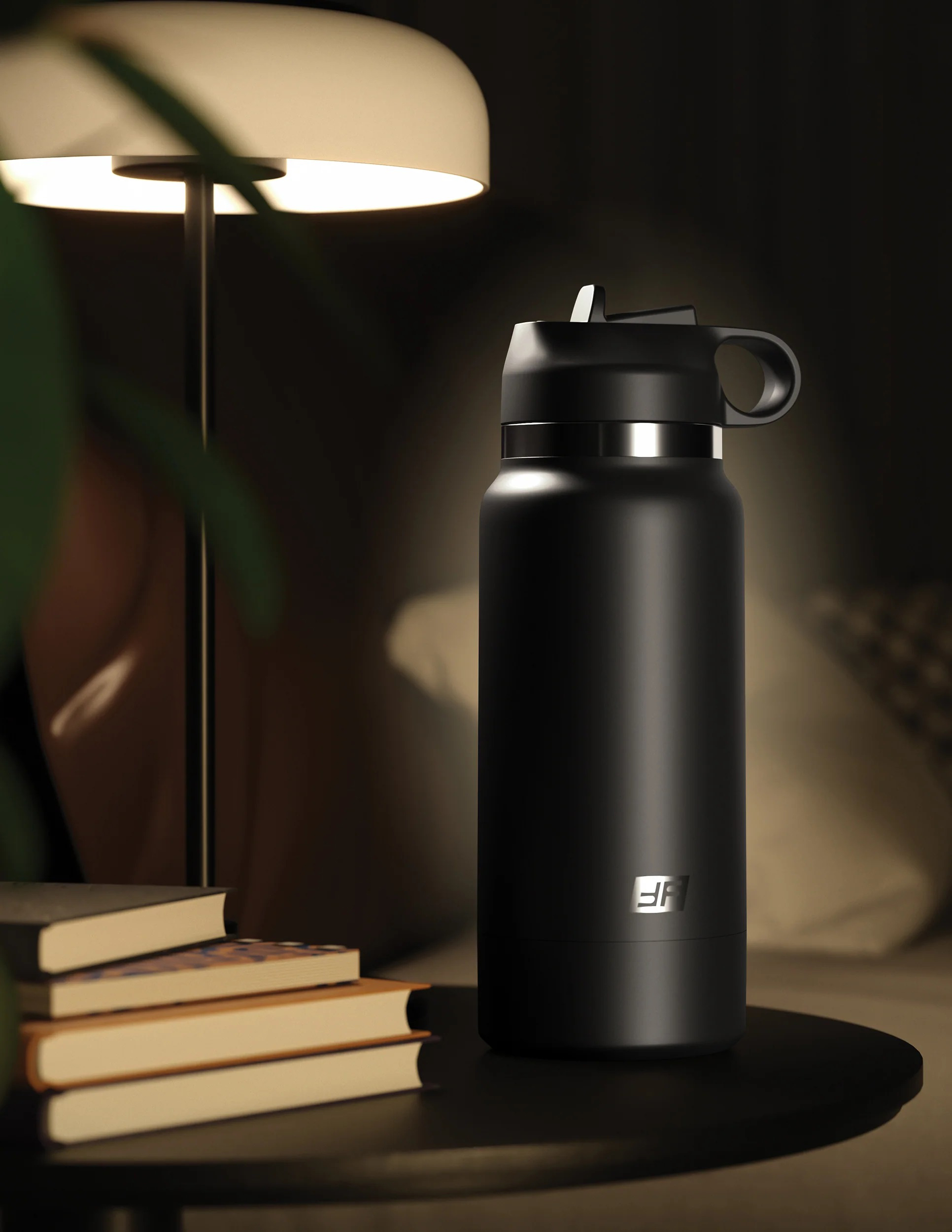 fap flask thrill seeker black bottle frosted 