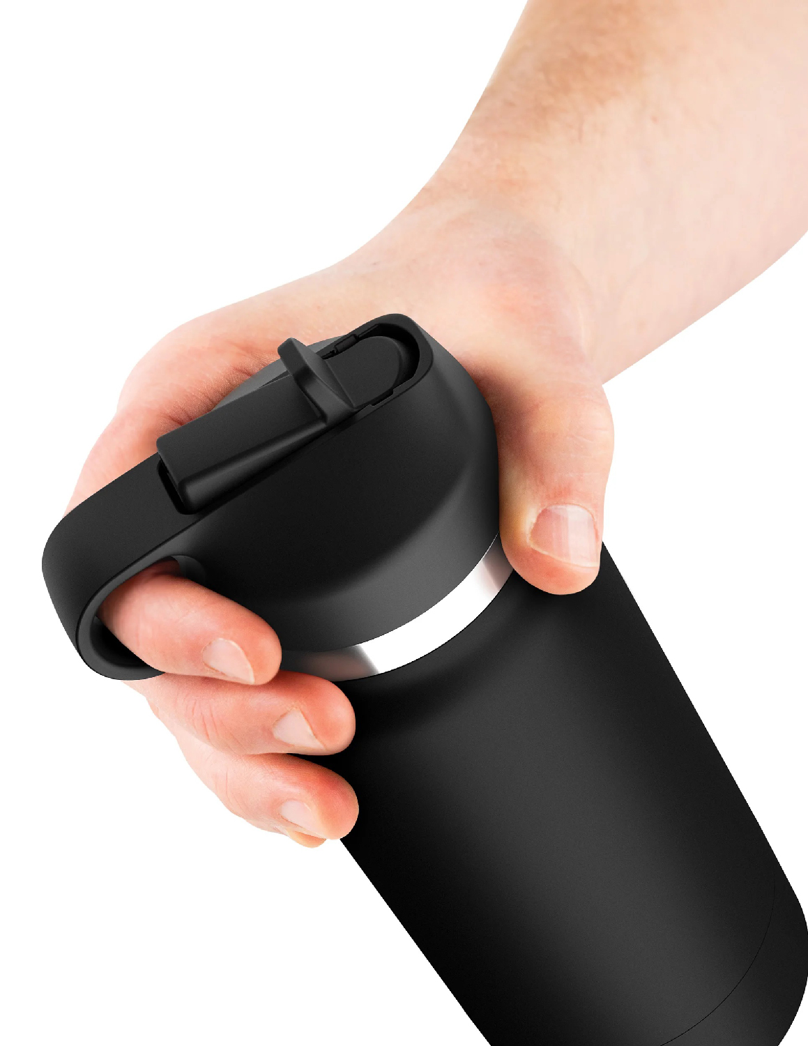 fap flask thrill seeker black bottle frosted 