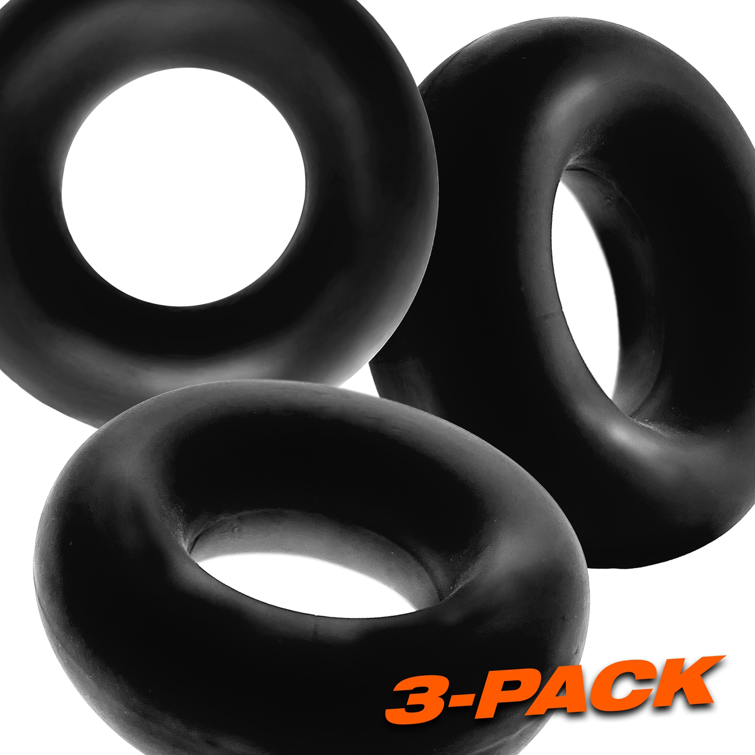 fat willy  pack jumbo c rings black 