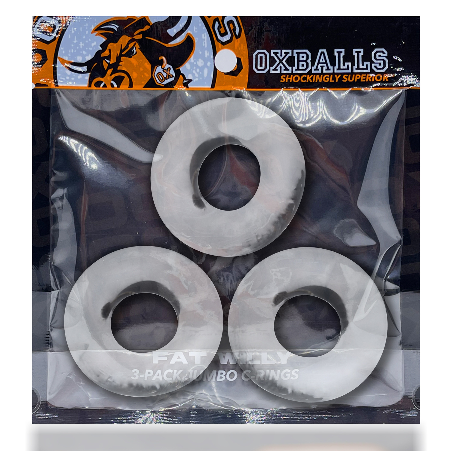 fat willy  pack jumbo c rings clear 